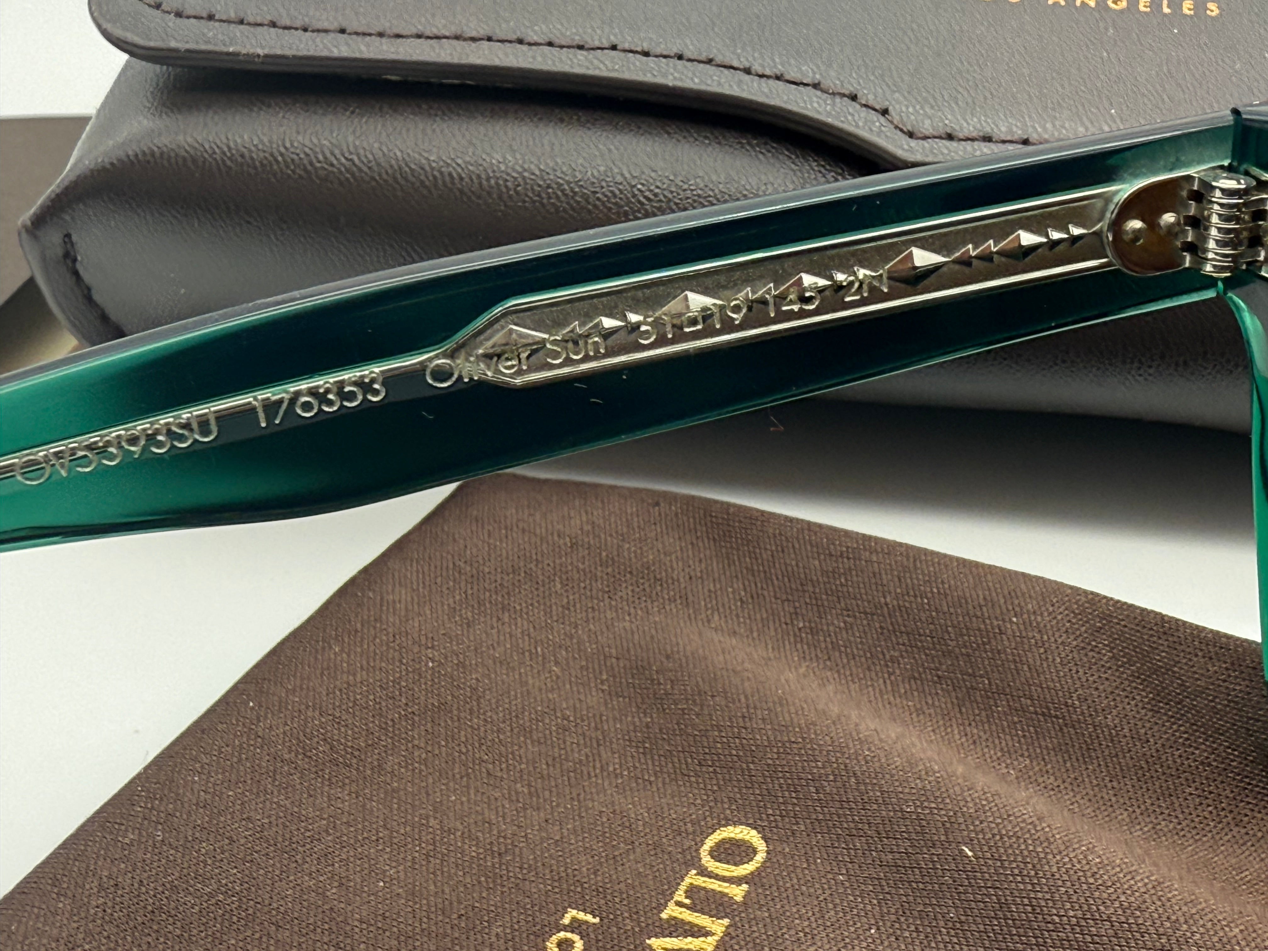 Oliver Peoples Oliver 51mm Translucent Dark teal / Cognac OV 5393