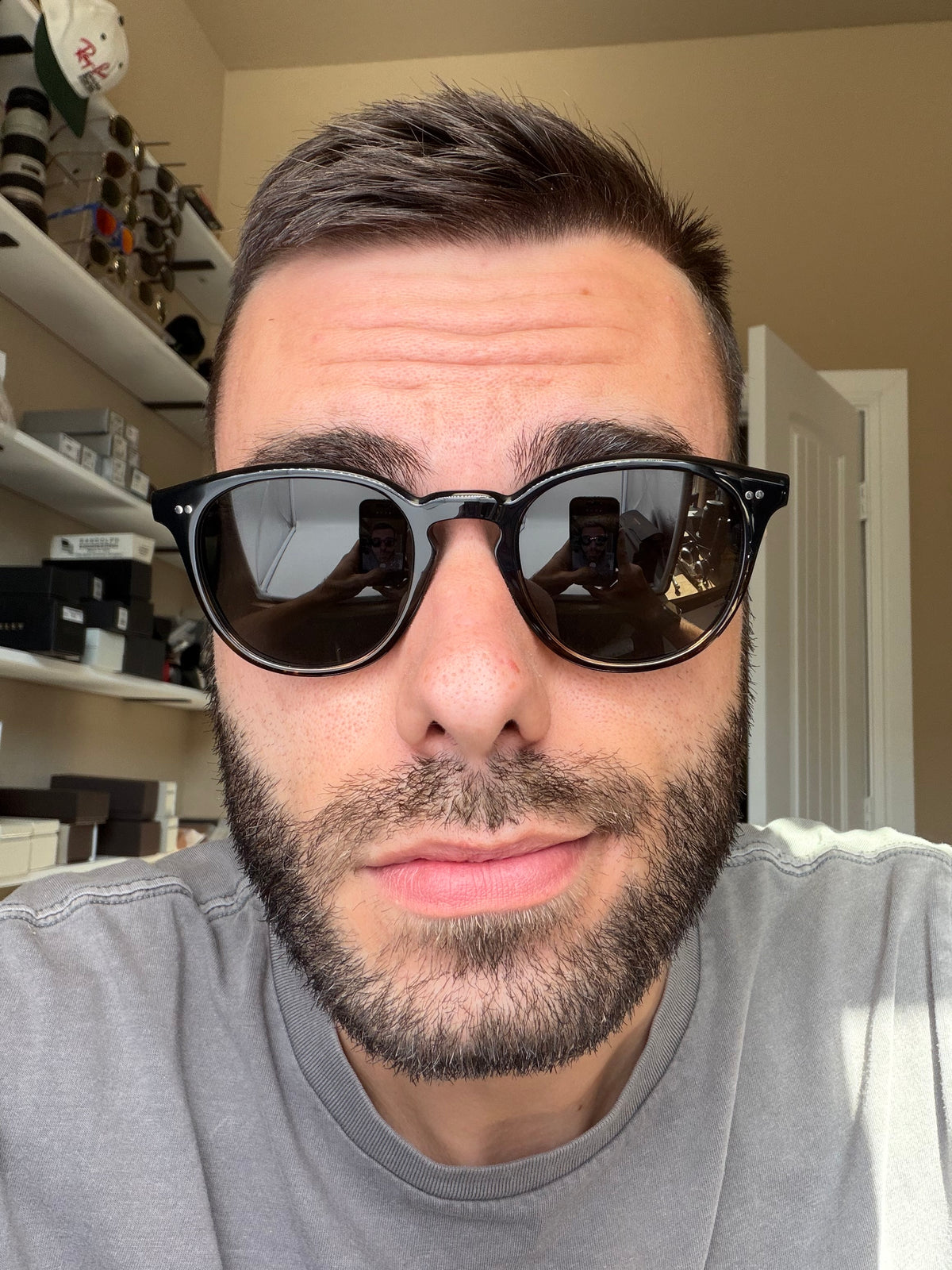 Oliver Peoples Desmon Sun 50mm Black/362 Gradient / Midnight Express Polarized Crystal 1722 P2 Japan NEW