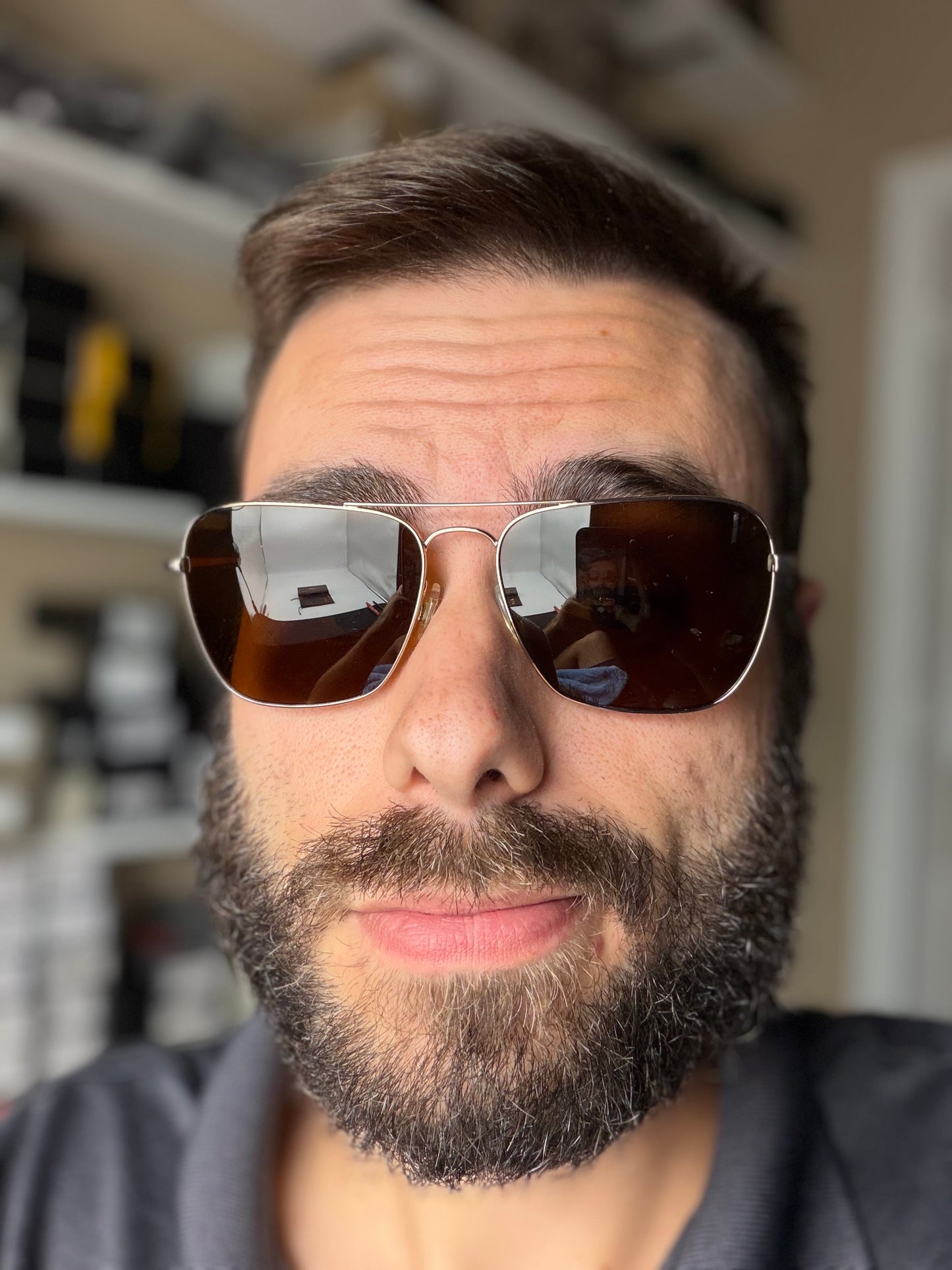 Oliver Peoples Patten 57mm OV 1060 5037 / N9 Rose Gold / JAVA Polarized VFX Preowned