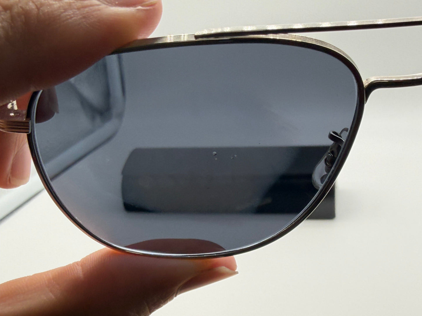 Oliver Peoples Ellerston 58mm Titanium/ Blue OV 1276 ST 5036 R5 Preowned