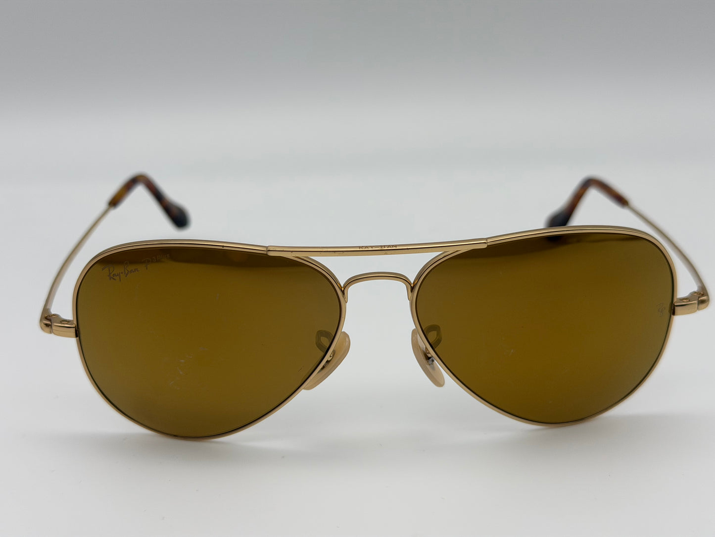 Ray-Ban Aviator Ultra Titanium Limited Edition RB 8029 K 18K Gold / Gold Mirror P 3 Plus lens 040K / N3 Italy Preowned