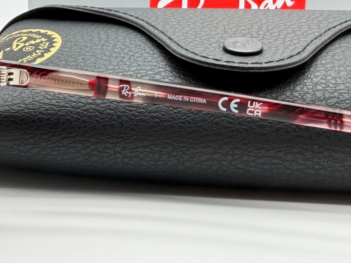 Ray-Ban Raimond 56mm RB 2231 Transparent Fantasy Violet Red / Red Crystal NEW