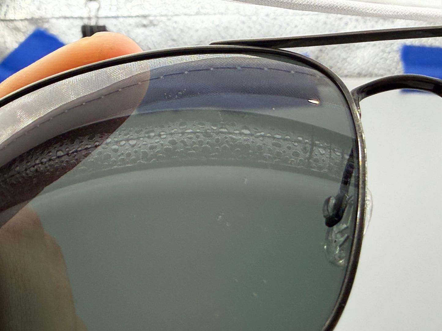 Oliver Peoples Linford 56mm Midnight Express Polarized / Antique Gold OV 1097 5095 / N5 Preowned