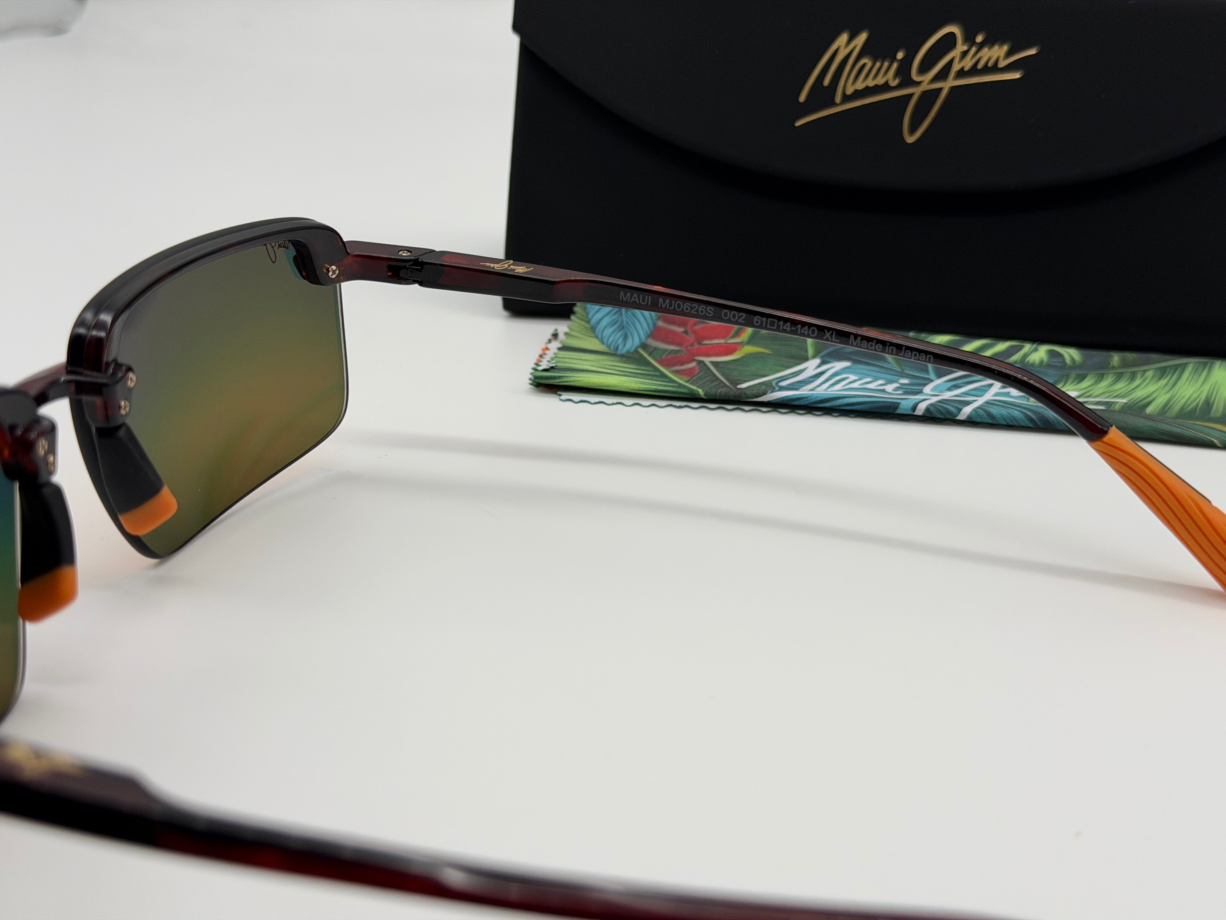 Maui Jim Laulima 61mm Shiny Red Havana Hawaii Lava MJ0626S Japan