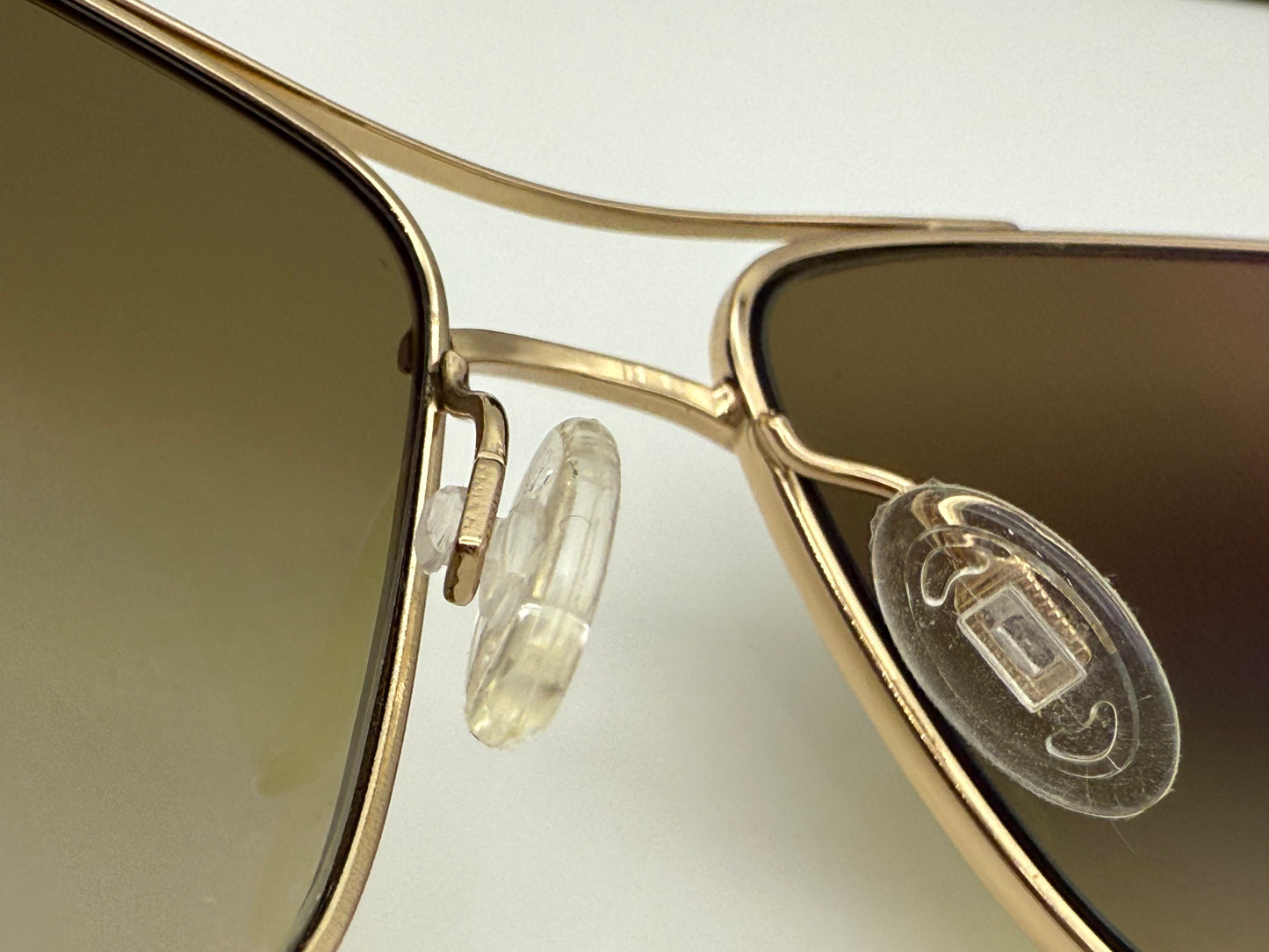 Oliver Peoples Sanford 57mm OV 1130 S Gold / Chrome Amber Photochromic 5132 / 85 Japan Missing Box