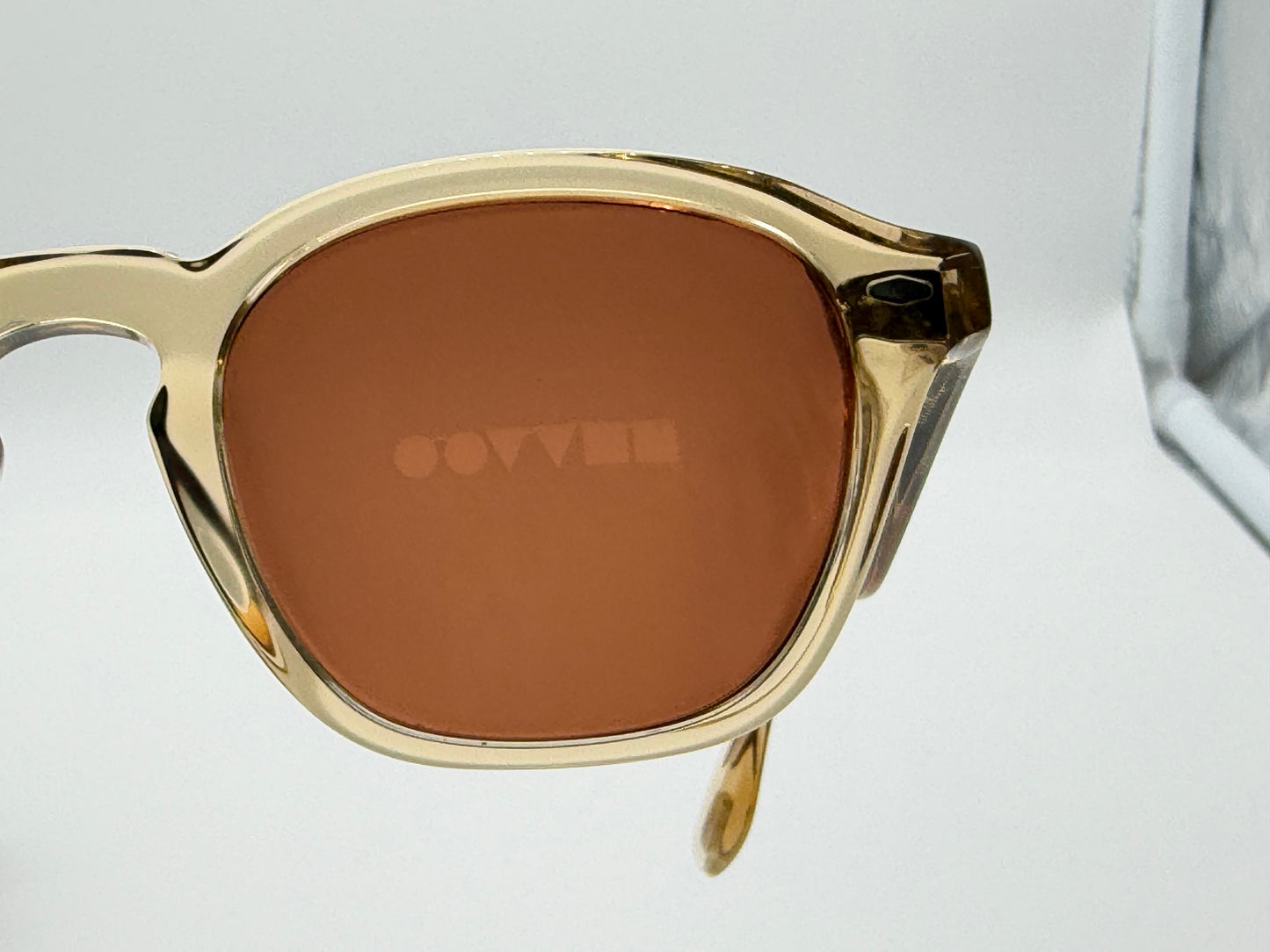 Oliver Peoples Peppe 48mm OV5517 SU 176653  Champagne / Persimmon Sunglasses Italy Preowned
