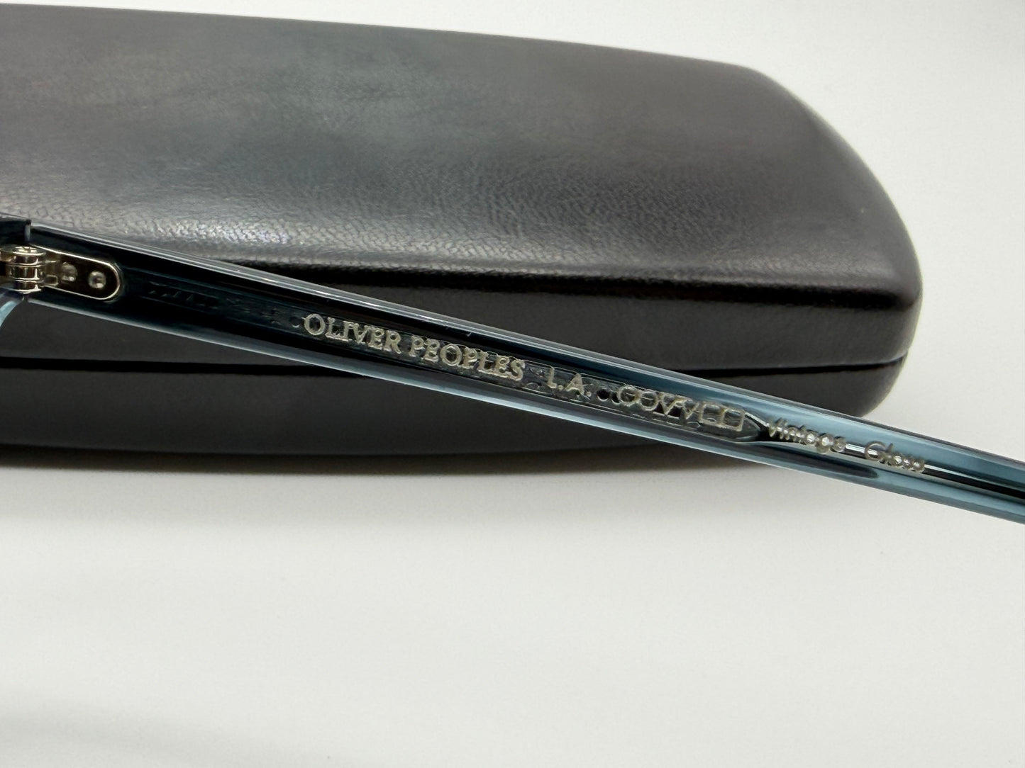 Oliver Peoples  Gregory Peck OV 5217 50mm Washed Lapis / Carbon Gray  Italy Preowned