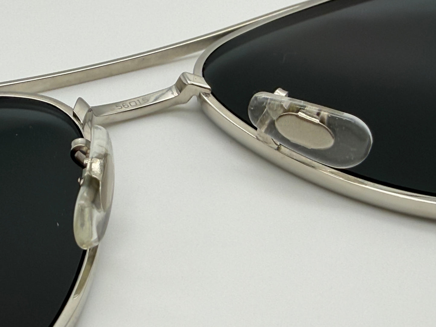 Oliver Peoples RIKSON 56mm OV 1266ST Silver Gray Titanium 503687 Japan Preowned