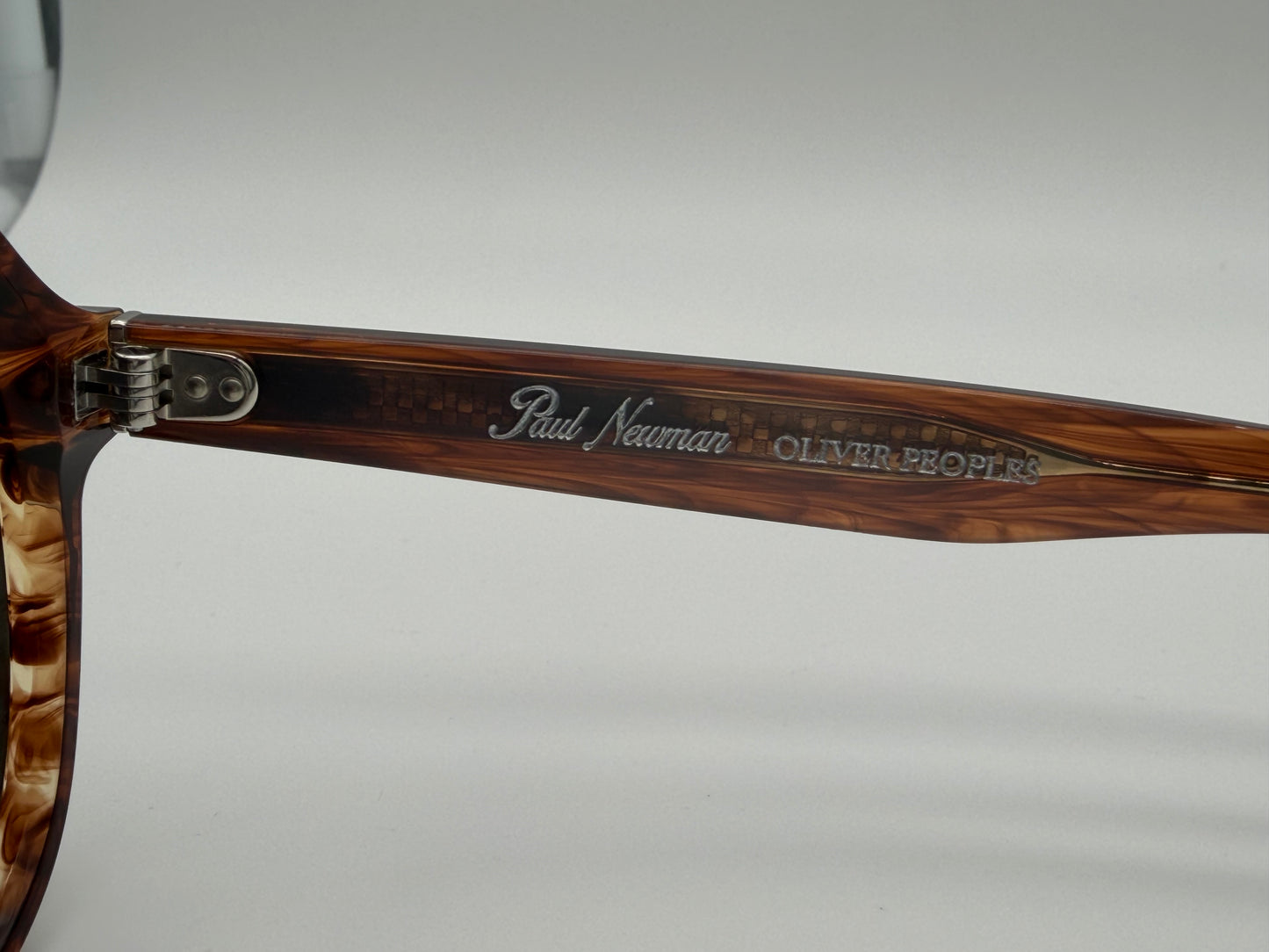 Oliver Peoples Paul Newman 57mm Dark Amber Smoke Acetate Regal Blue Crystal OV 5581 Japan NEW