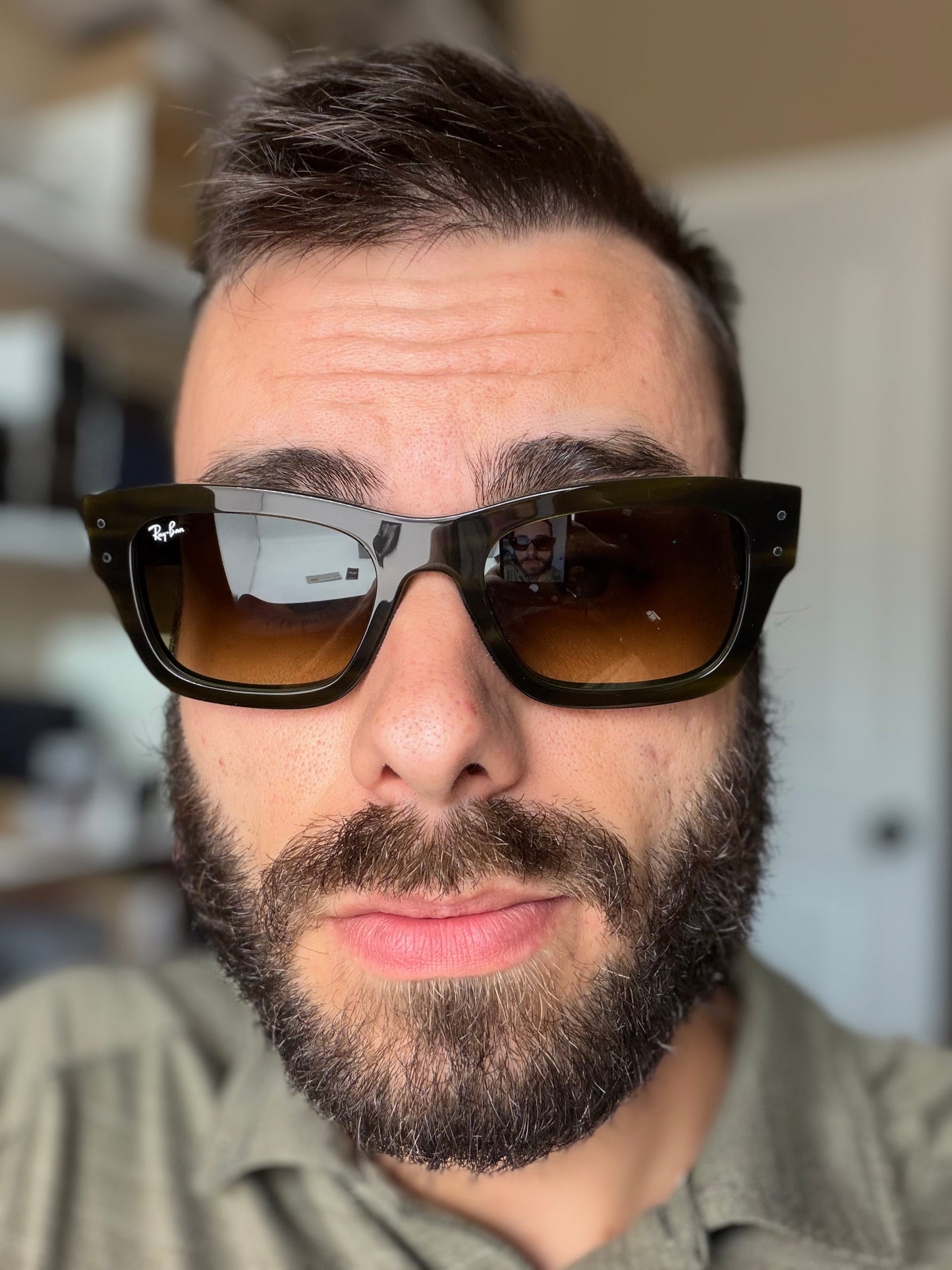 Ray-Ban Joseph 55mm RB 7683 s Stripped Brown / Brown Gradient 140285 Japan NEW