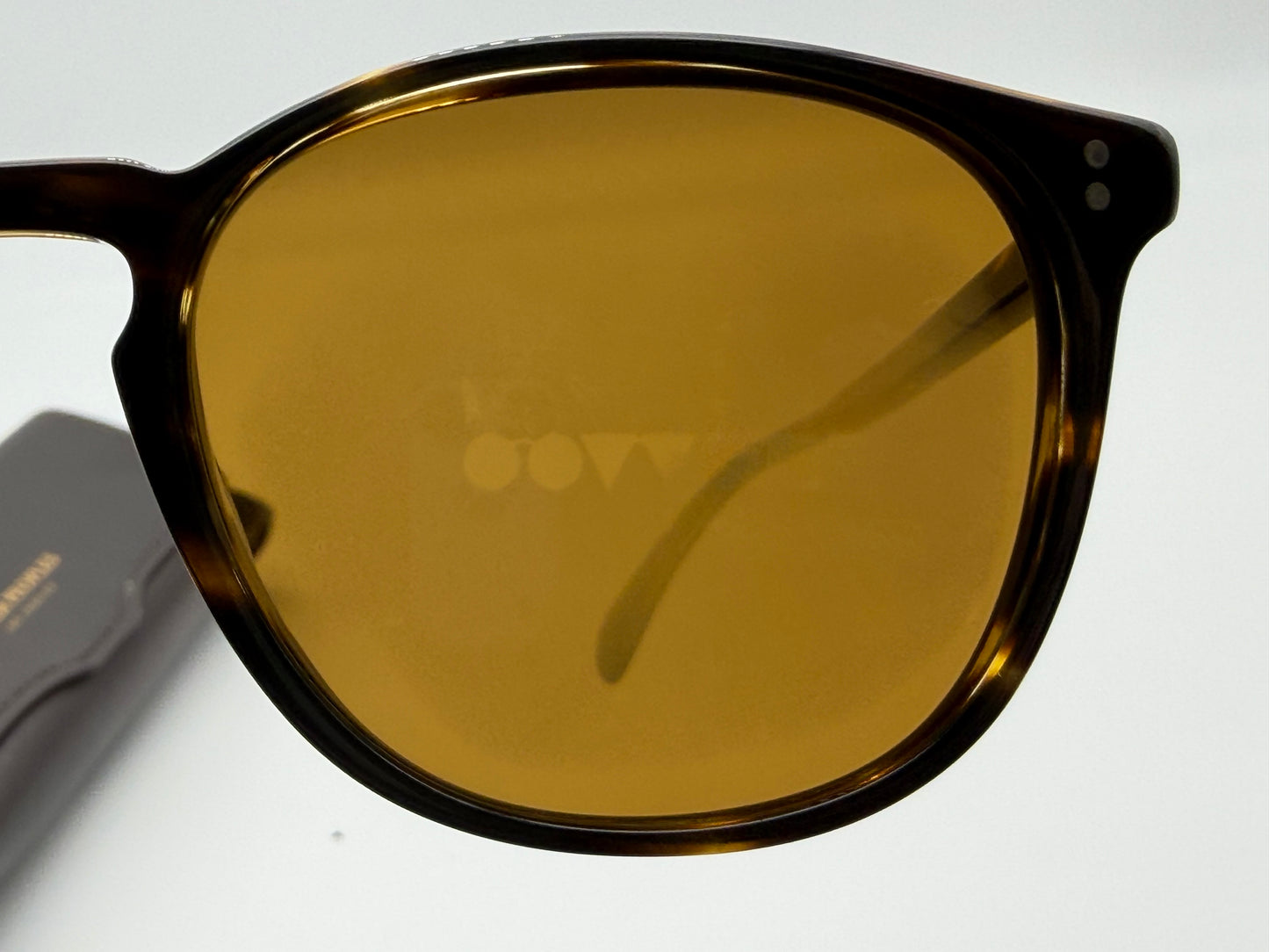 Oliver Peoples 53mm Finley Esq. Sun 100353 Cocobolo / Brown Glass Lens Italy Preowned