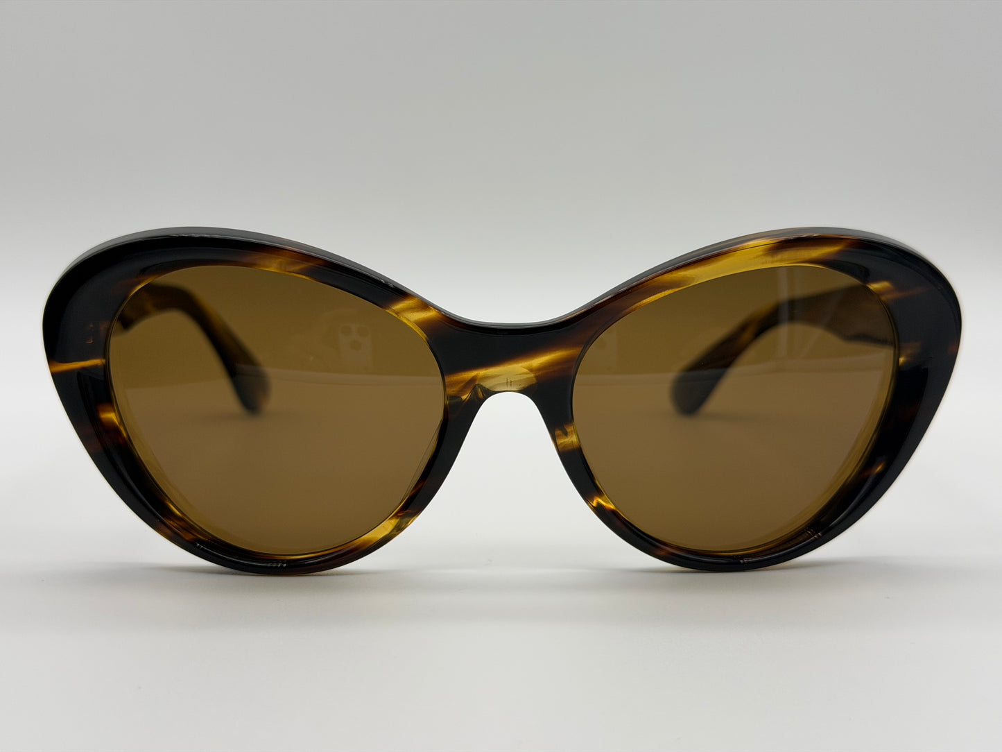Oliver Peoples Zarene 55mm Cocobolo / Brown Polarized OV 5420 SU 100383 Italy NEW