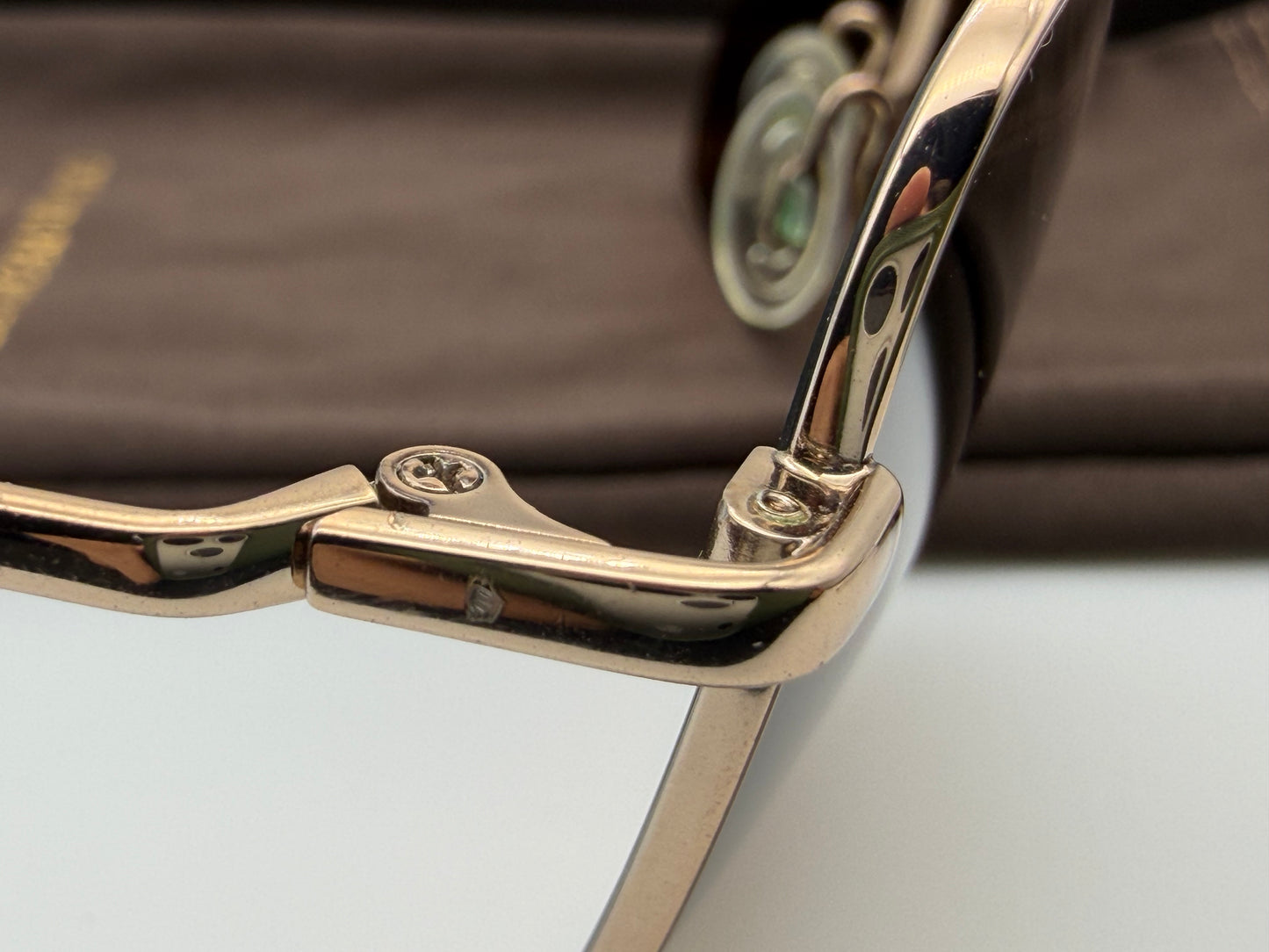 Oliver Peoples Patten 57mm OV 1060 5037 / N9 Rose Gold / JAVA Polarized VFX Preowned