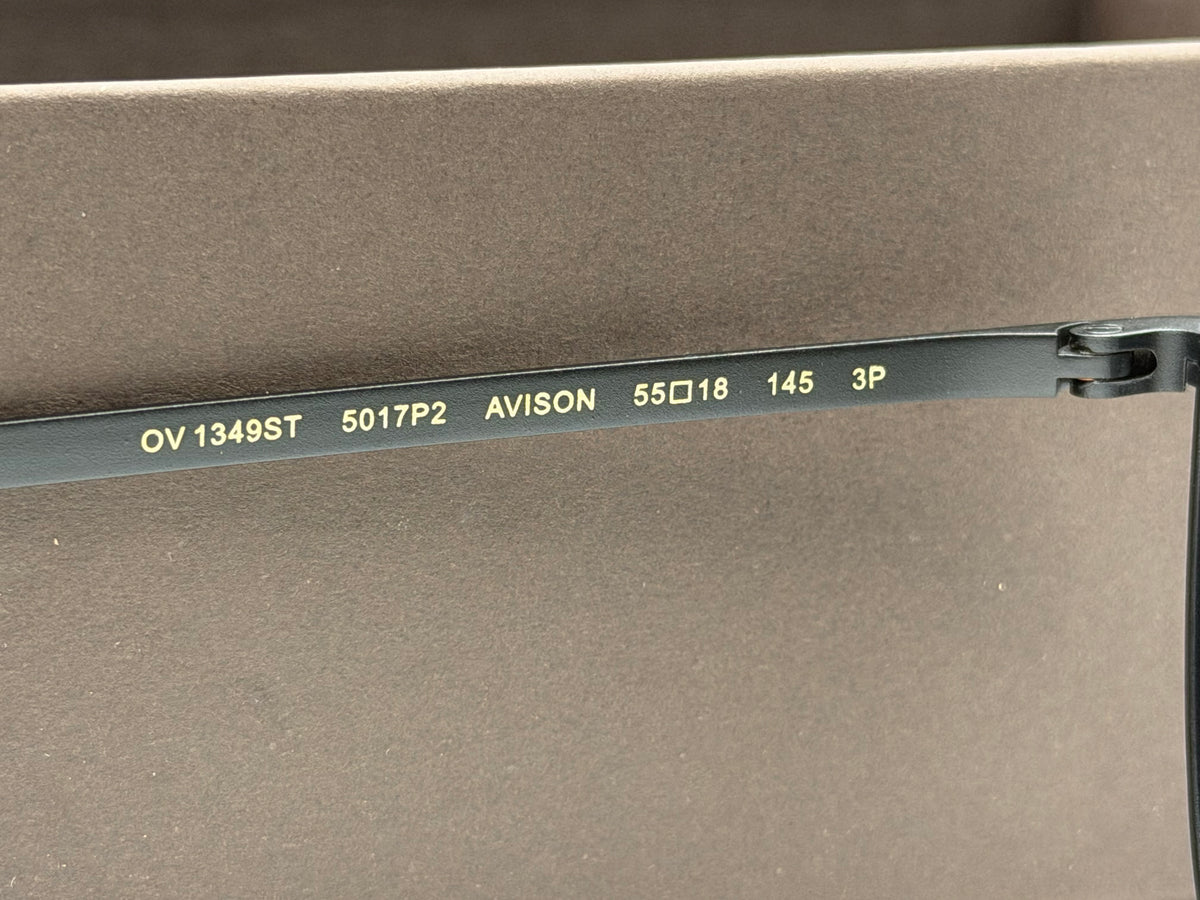 Oliver Peoples Avison 55mm Matte Black Titanium / Midnight Express Polarized OV 1349ST 5017 P2 Japan NEW