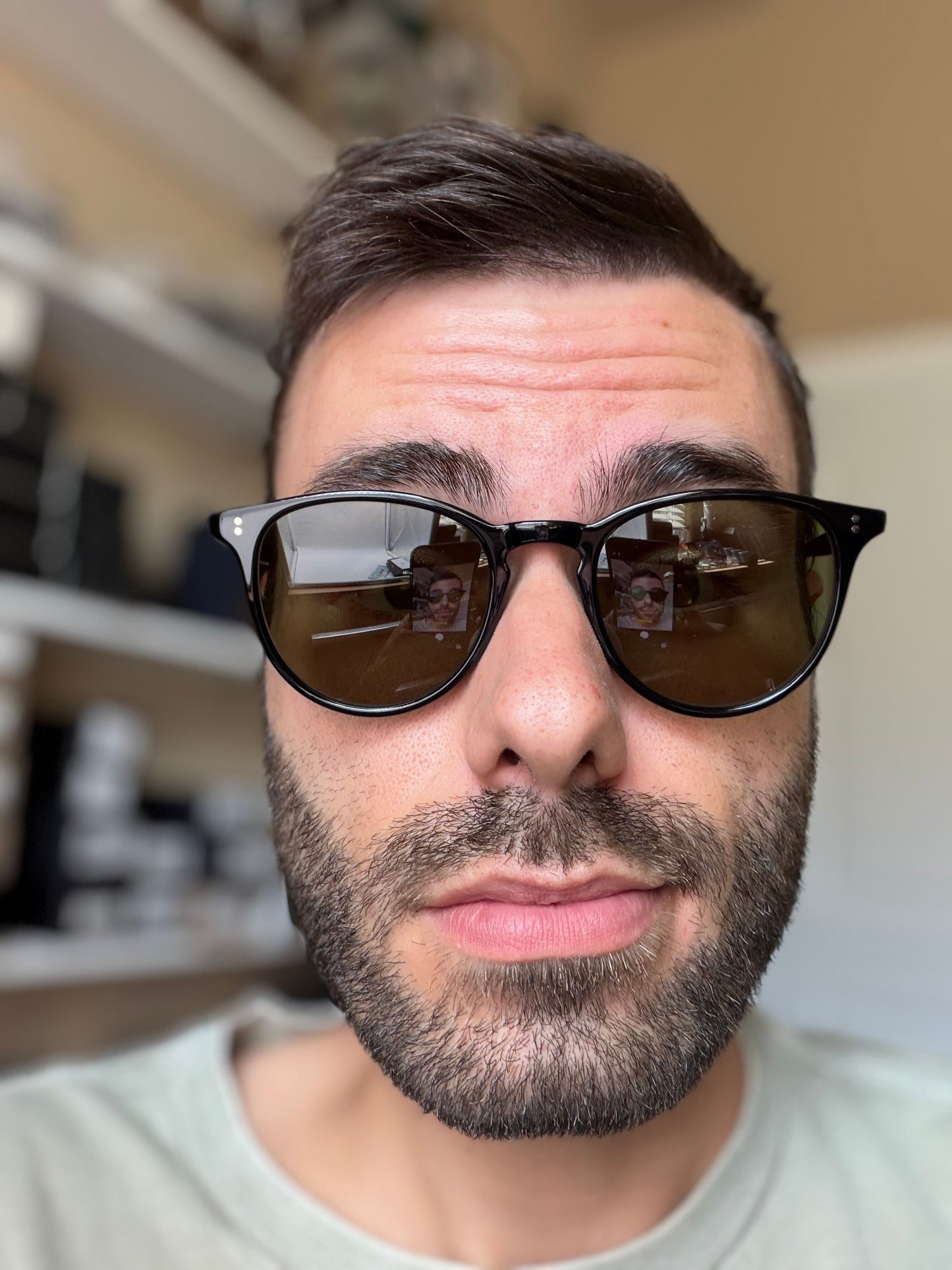 Garrett Leight Manzanita Sun 50mm P3 Black Acetate / Green BKGRN NEW