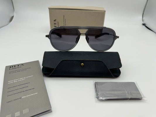 DITA Lancier LSA 406 61mm Matte Crystal Grey/Black Palladium Sea Lens - Grey Polarized Preowned