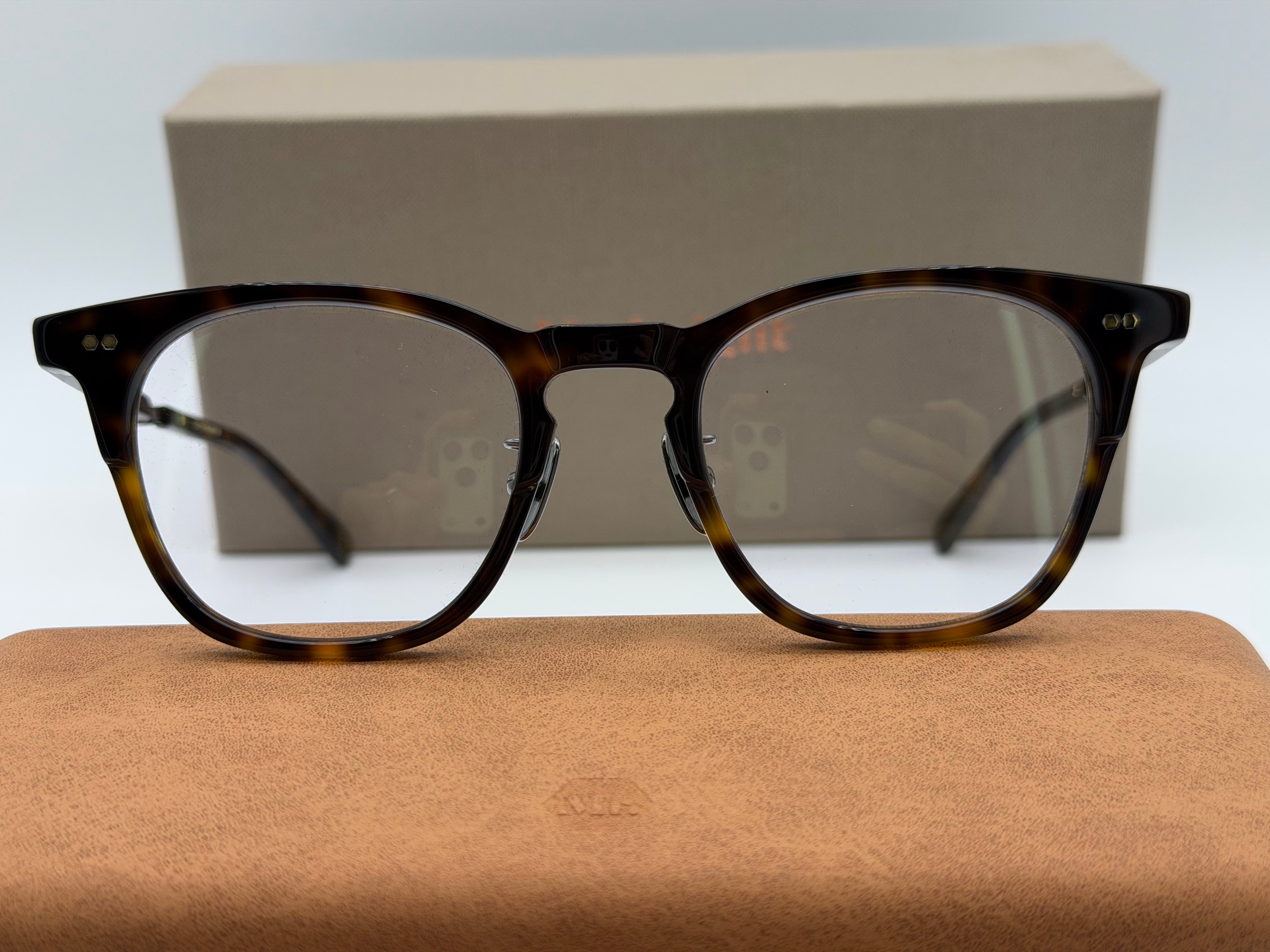 Mr. Leight Wright C 47mm Hickory Tortoise / Demo Lens Unisex