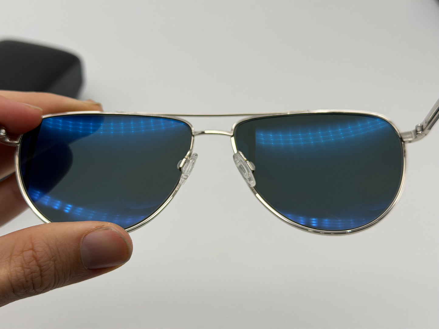 Oliver Peoples Brunello Cucinelli Disoriano 58mm  Silver / Midnight Express Polarized OV 1301S 5036P2 Polarized Italy Preowned