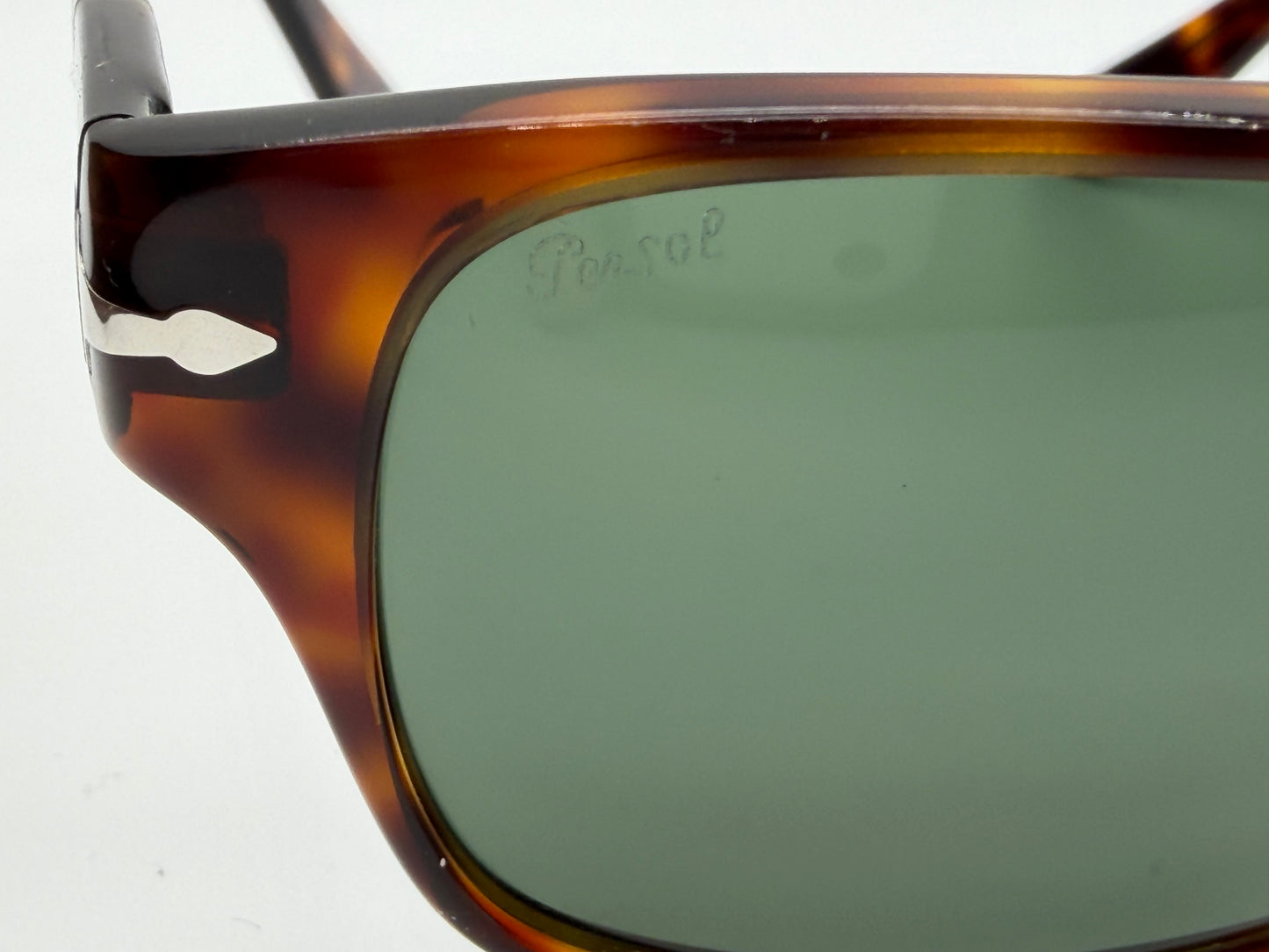 Persol PO 3288 55mm Havana / Green Crystal 25 / 31 Italy Open Box