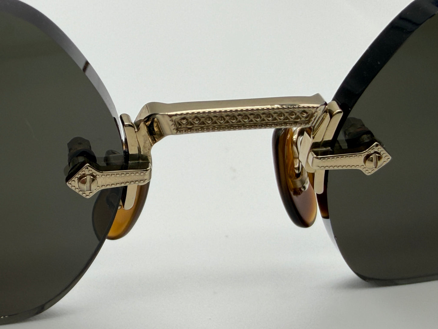 Oliver Peoples TK-13 Sun 52mm Gold Titanium / Brown OV1353 ST 603571 Japan Preowned