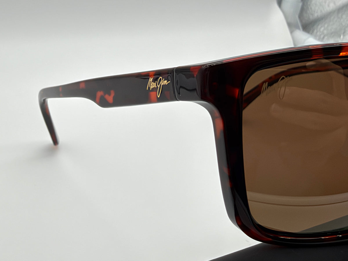Maui Jim Mamalu Bay 60mm Cherry Tortoise / HCL Bronze Polarized Super Thin Glass MJ0610S-003 Italy NEW