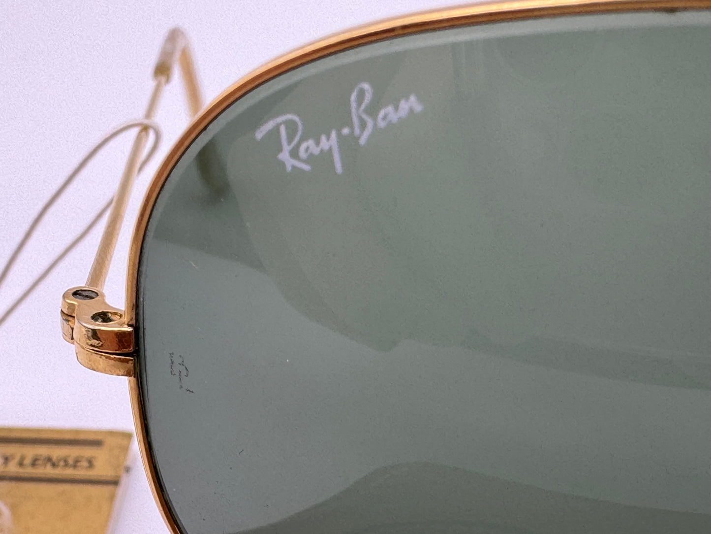 Ray Ban B&L Vintage Aviator 58mm Gold Glass G-15 Great Condition Preowned