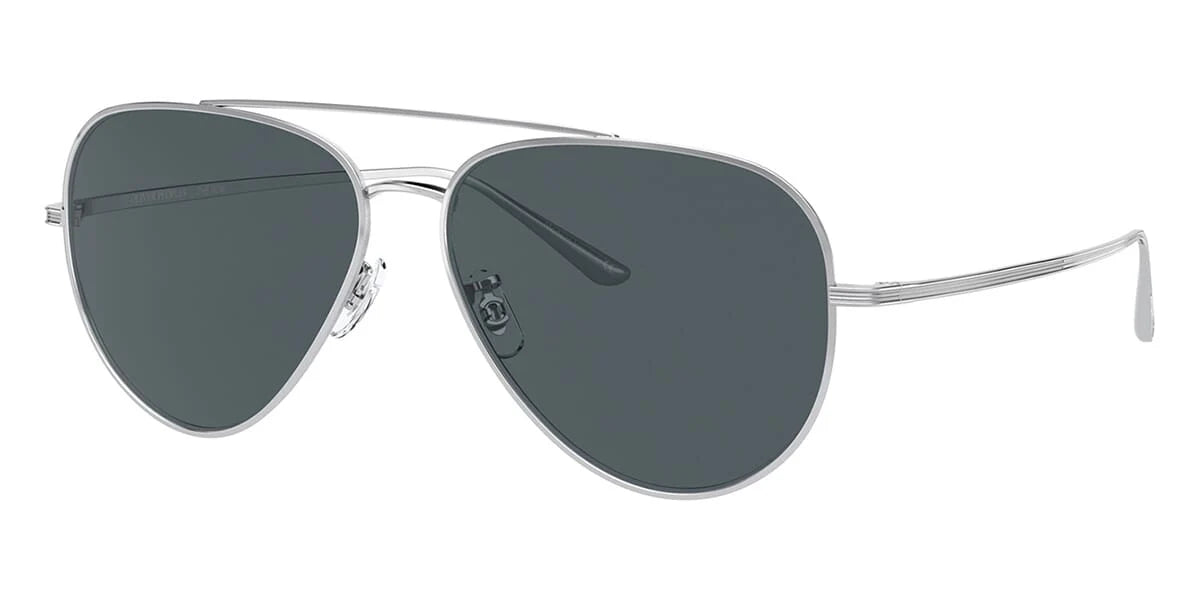 Oliver Peoples Ellerston 58mm Titanium/ Blue OV 1276 ST 5036 R5 Preowned