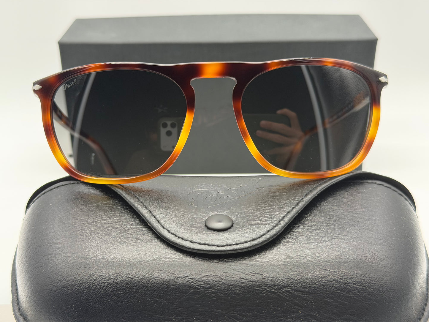 Persol GAE PO 3391 55mm Gradient Havana / Gradient Gray Crystal 116071 Itlay NEW