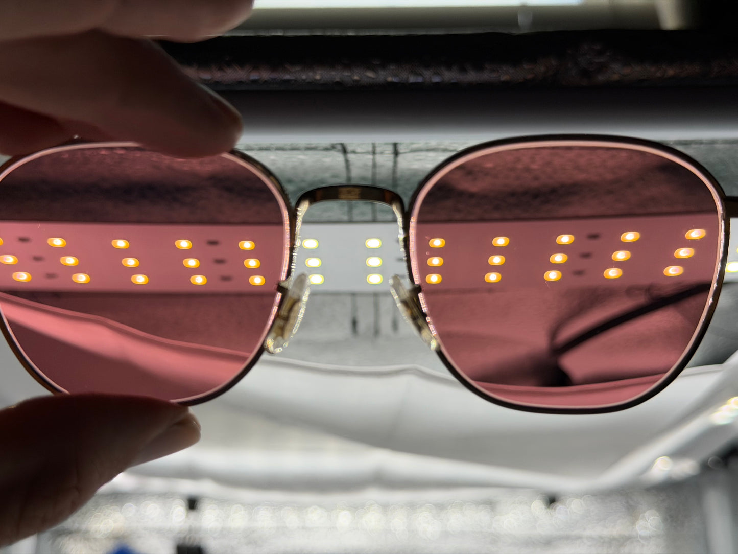 Oliver Peoples Rynn 49mm Gold Titanium / Magenta Photochromic Crystal Japan OV 1329 ST Preowned