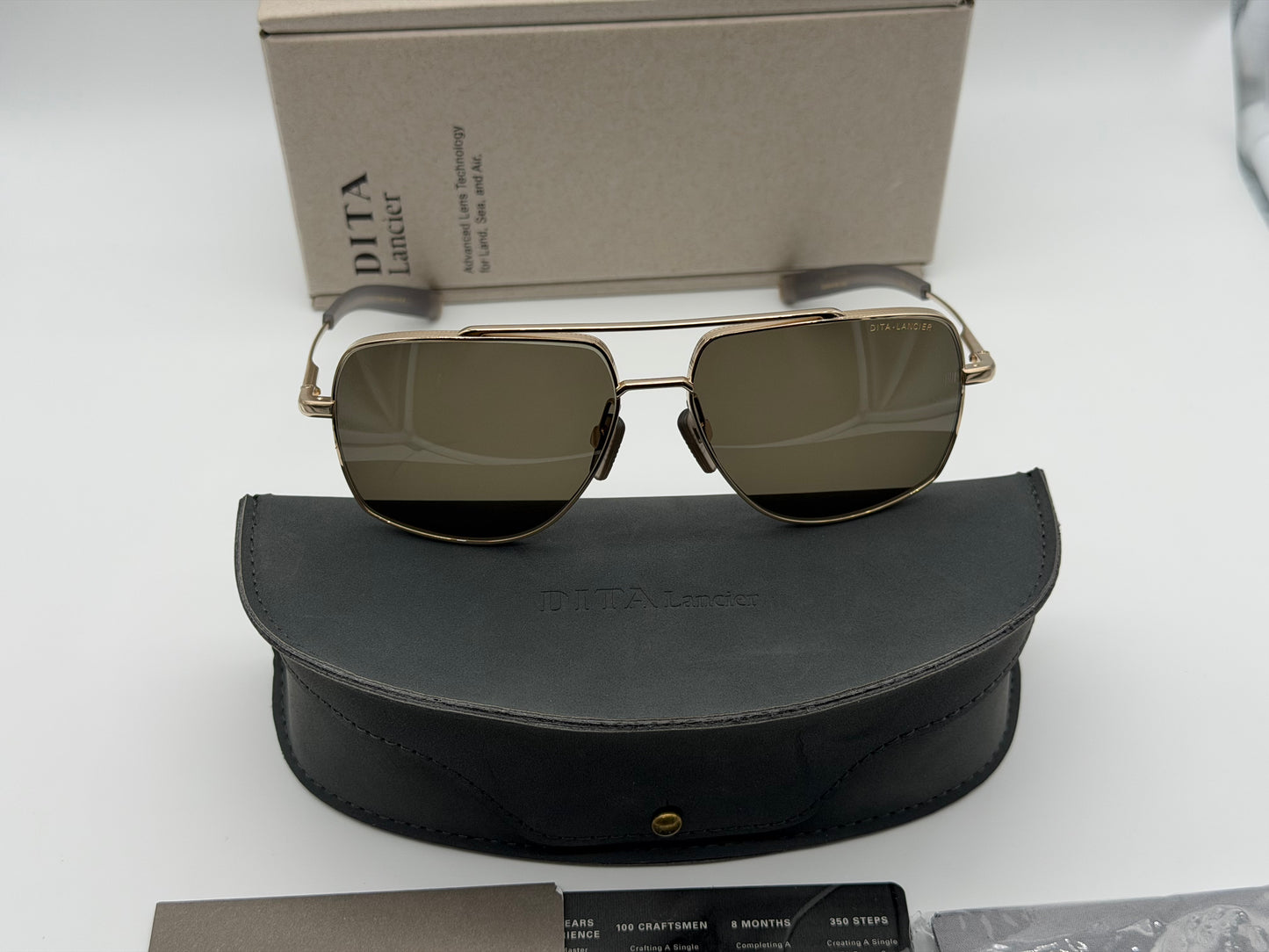 DITA LSA 107 61mm White Gold Air / Air Lens Green DLS107-A-01-03 Japan NEW