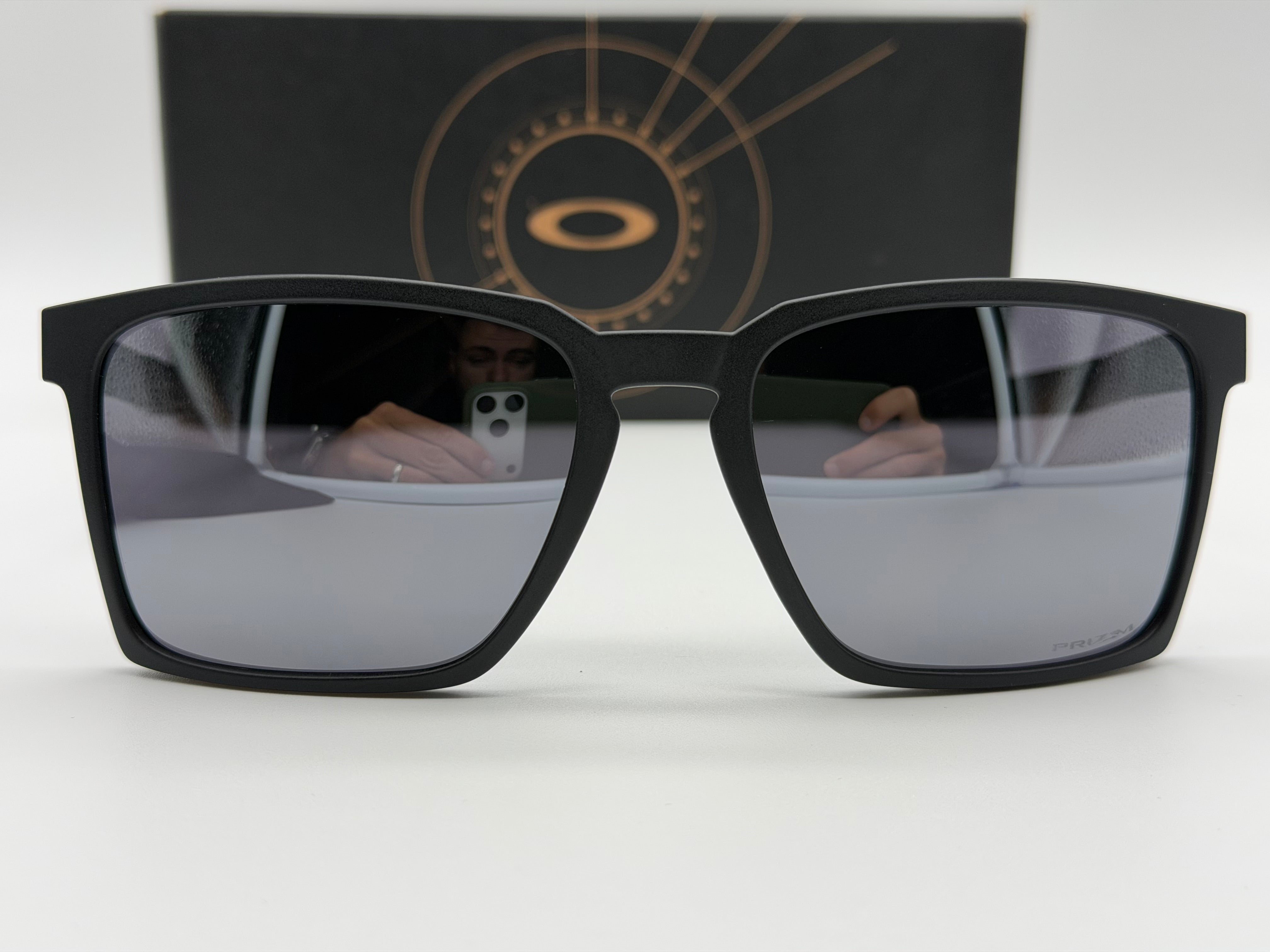 Oakley Exchange Sun 56mm Prizm Black / Satin Black Silver OO 9483
