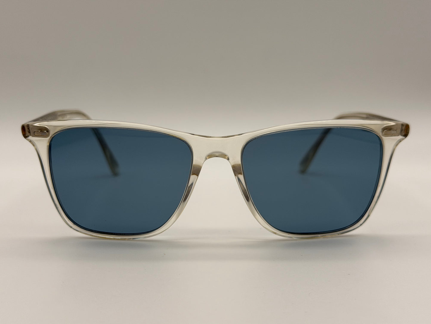 Oliver Peoples Ollis 51mm Pale Citrine / Teal Polarized OV5437SU 1692P1 Italy Preowned