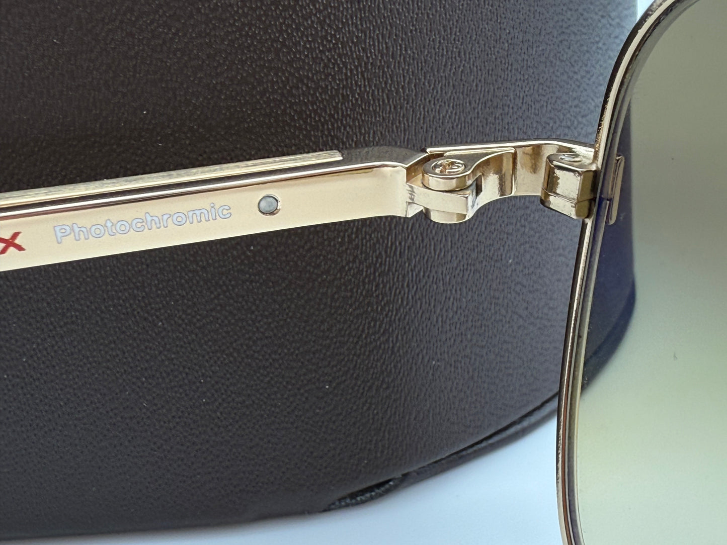 Oliver Peoples Sanford 57mm OV 1130 S Gold / Chrome Amber Photochromic 5132 / 85 Japan Missing Box