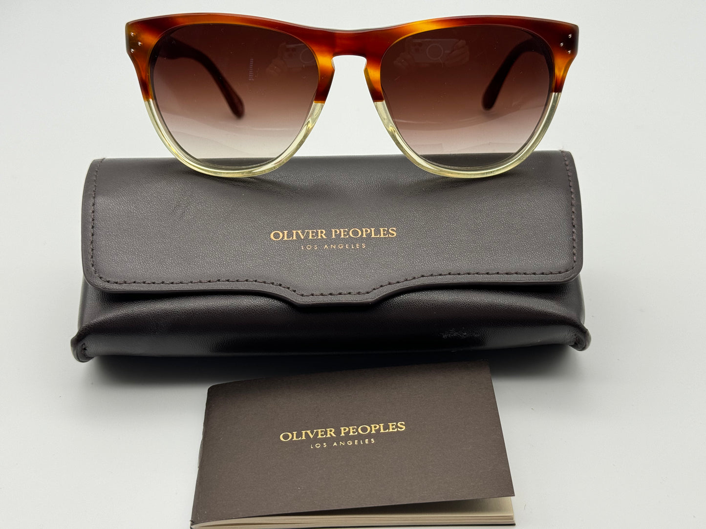 Oliver Peoples Daddy B 58mm OV5091S 1239/13 T58 Amber Tortoise Buff Gradient PREOWNED