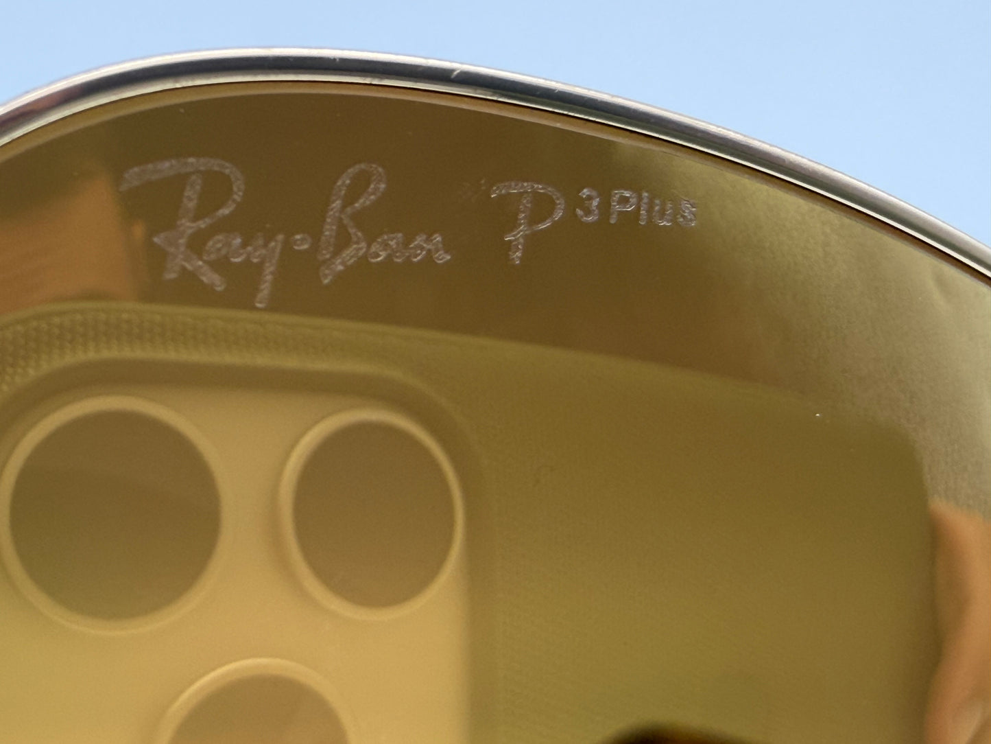 Ray-Ban Aviator Ultra Titanium Limited Edition RB 8029 K 18K Gold / Gold Mirror P 3 Plus lens 040K / N3 Italy Preowned