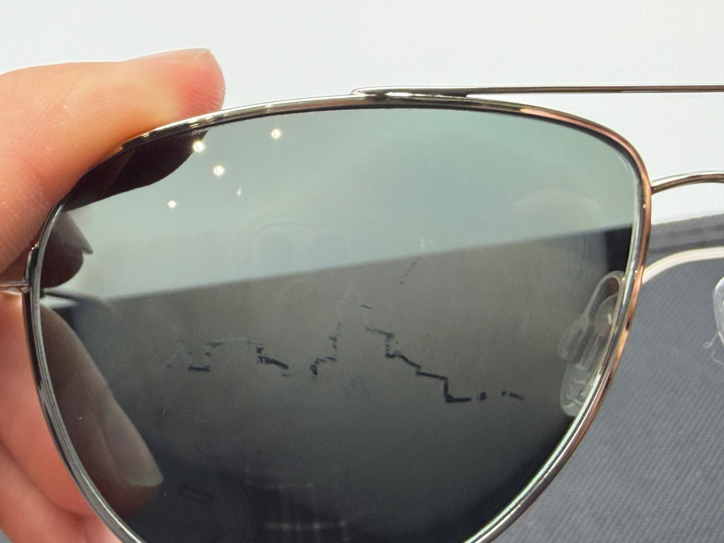 Oliver Peoples Brunello Cucinelli Disoriano 58mm  Silver / Midnight Express Polarized OV 1301S 5036P2 Polarized Italy Preowned