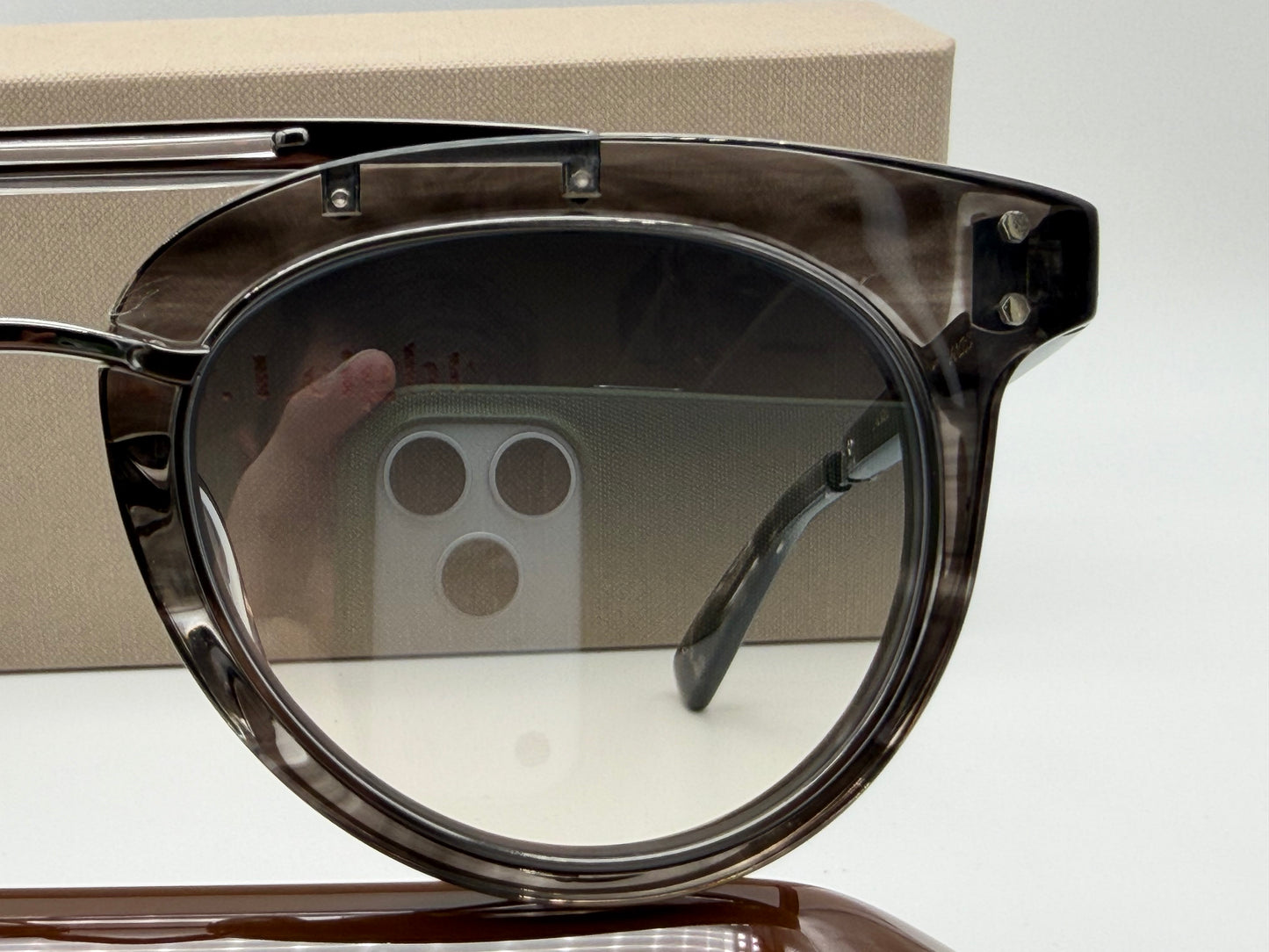 Mr. Leight Laurel S 50mm Coldwater / - Gunmetal / Alpine Japan NEW