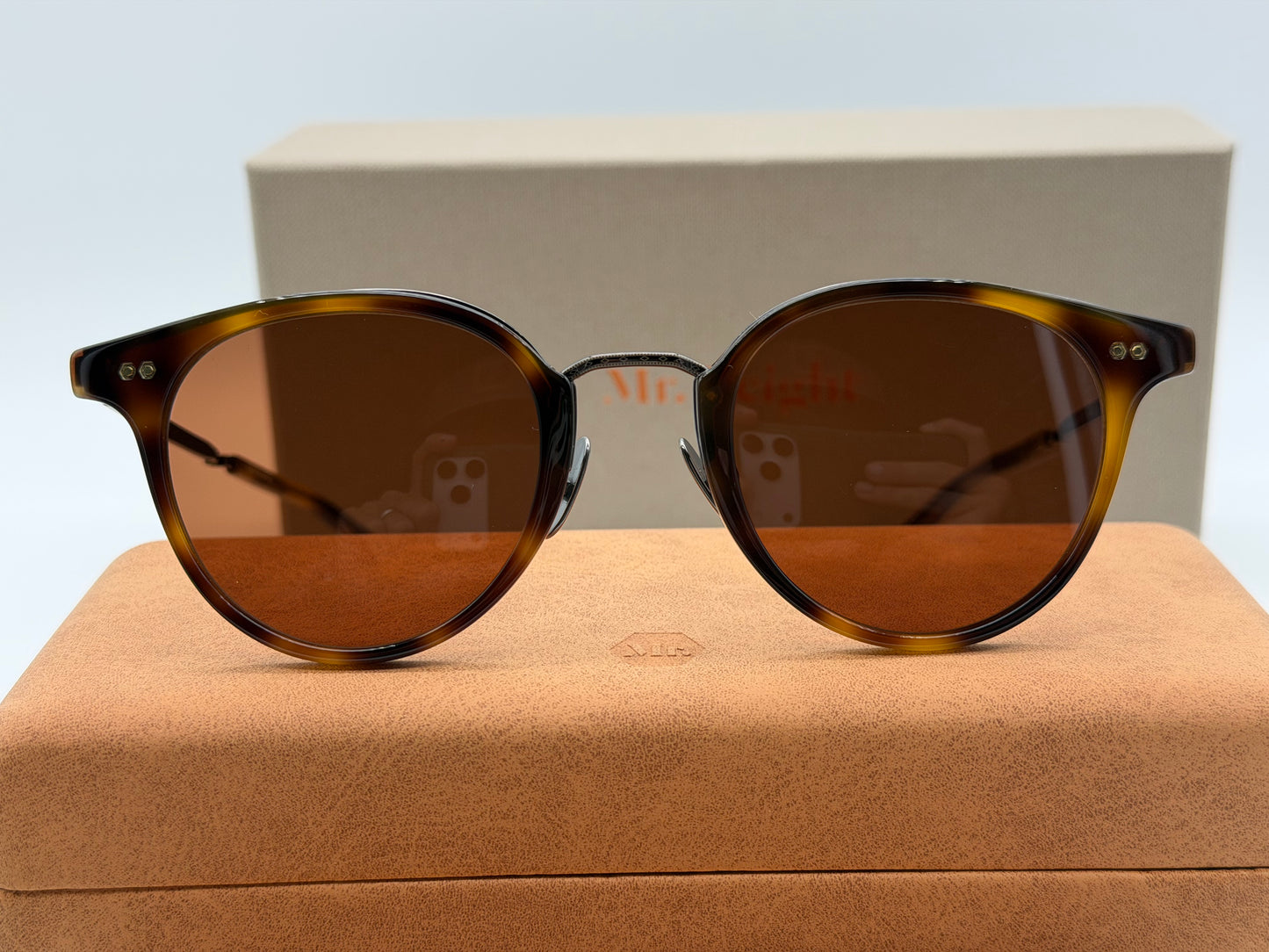 Mr. Leight Marmont Combo 46mm Yellowjacket Tortoise / Molasses ML4038-46-YJKT-ATGMO Japan NEW