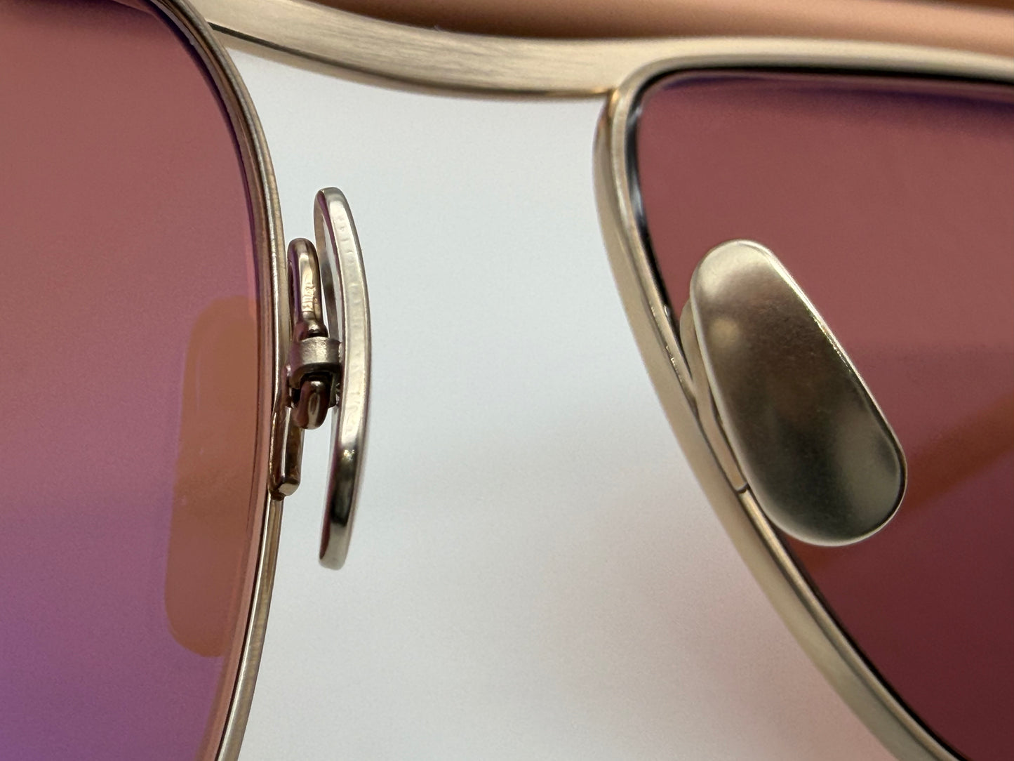 Mr. Leight Owsley S 53mm Rose - White Gold Titanium Frame with Glass Antique Dark Rose Less Japan NEW