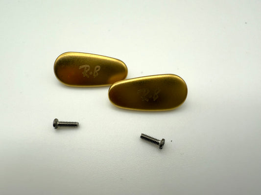 Ray Ban TITANIUM Gold Nose Pads Sunglasses Eyeglasses Gold Genuine with Screws