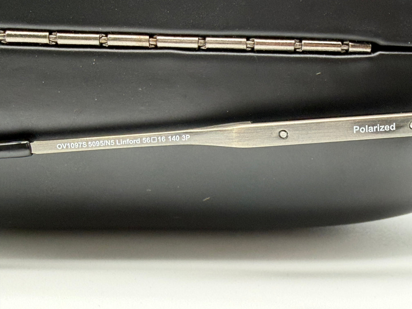 Oliver Peoples Linford 56mm Midnight Express Polarized / Antique Gold OV 1097 5095 / N5 Preowned