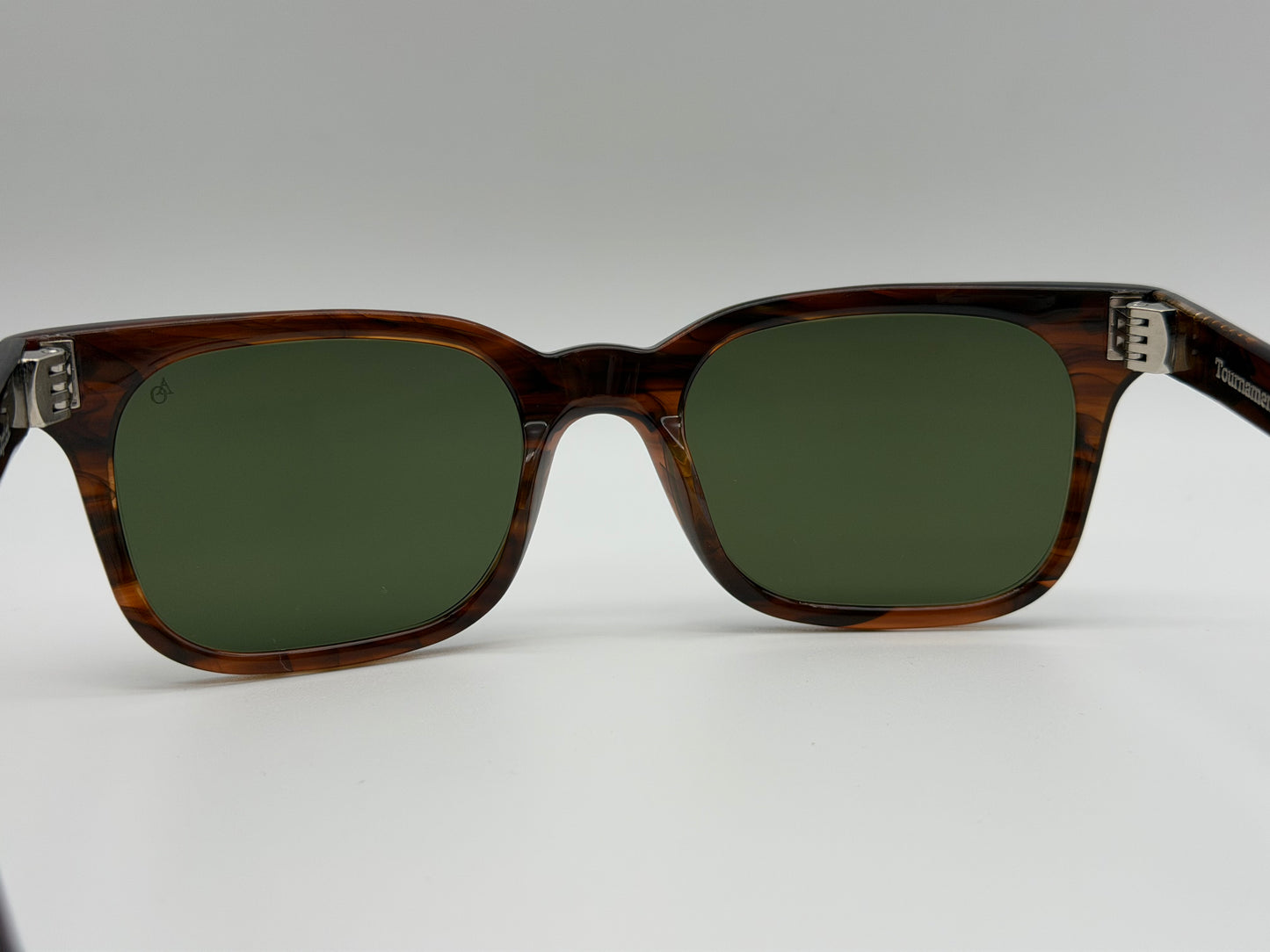 American Optical Tournament 52mm Woodgrain / Calobar Green AO Light Nylon