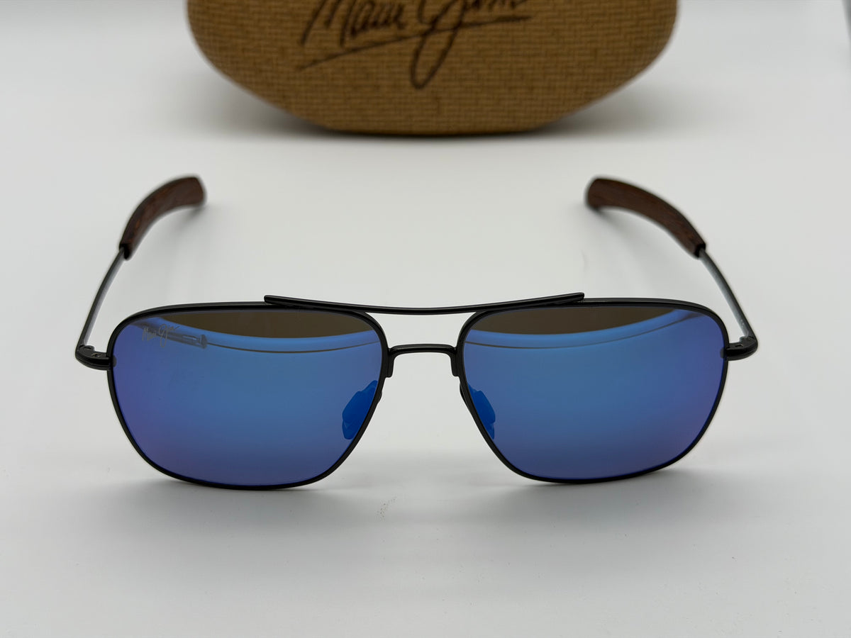Maui Jim Island Life 57mm Blue Hawaii Gunmetal Exclusive Sunglasses Tommy Bahama Preowned