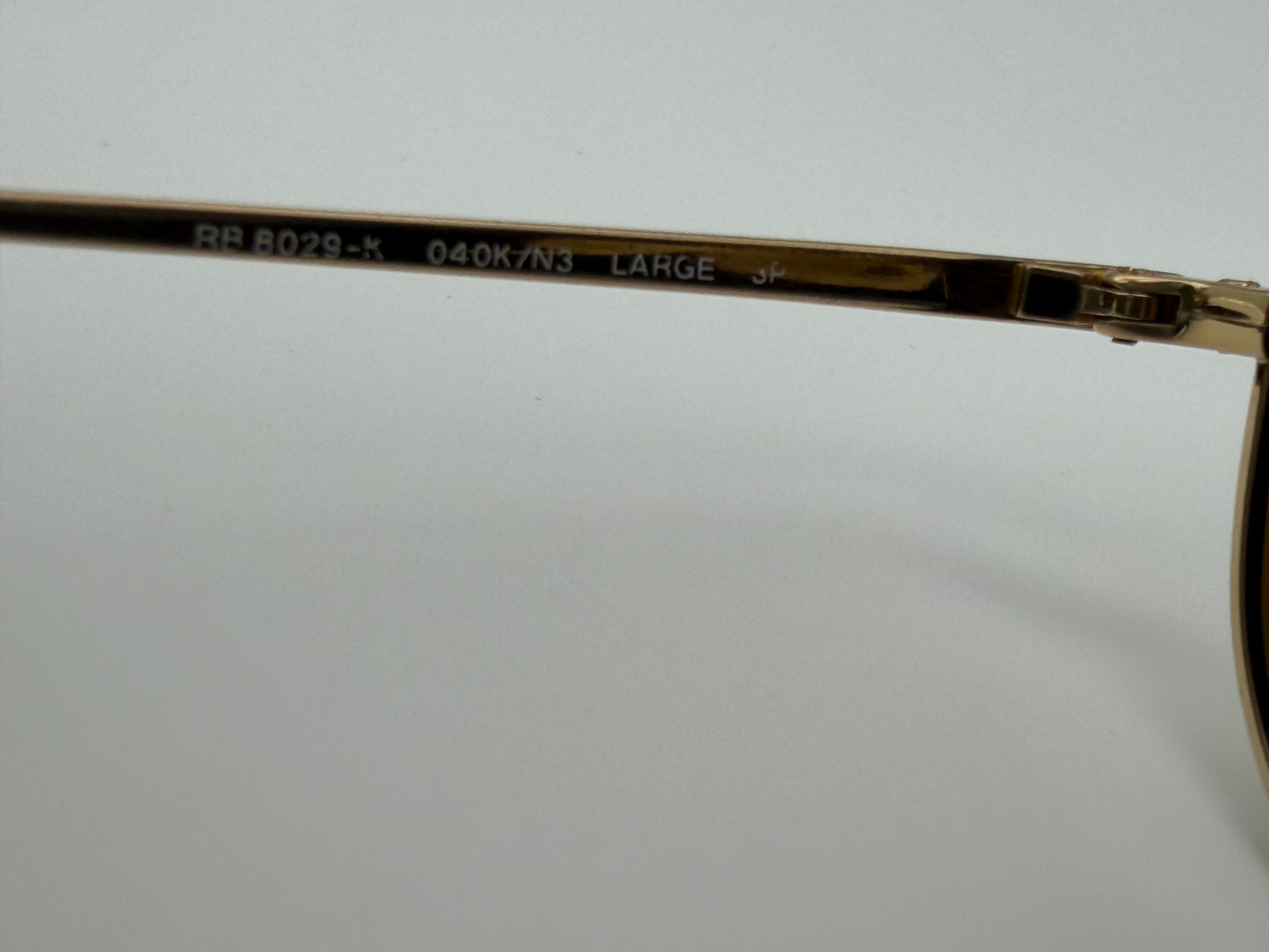 Ray-Ban Aviator Ultra Titanium Limited Edition RB 8029 K 18K Gold / Gold Mirror P 3 Plus lens 040K / N3 Italy Preowned