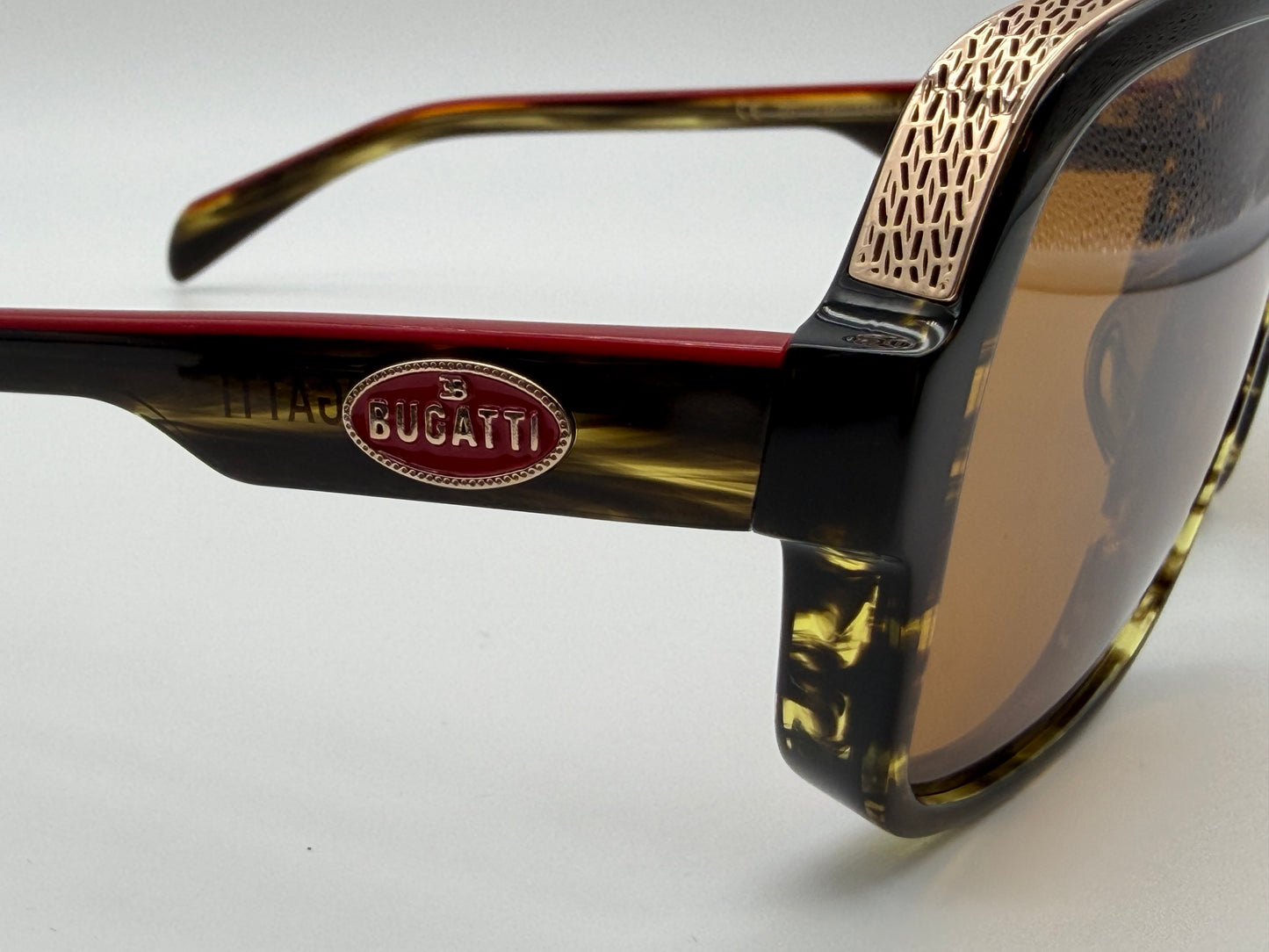 Bugatti Eyewear Model 06 60mm Dark Tortoise/ Brown Lens Japan NEW