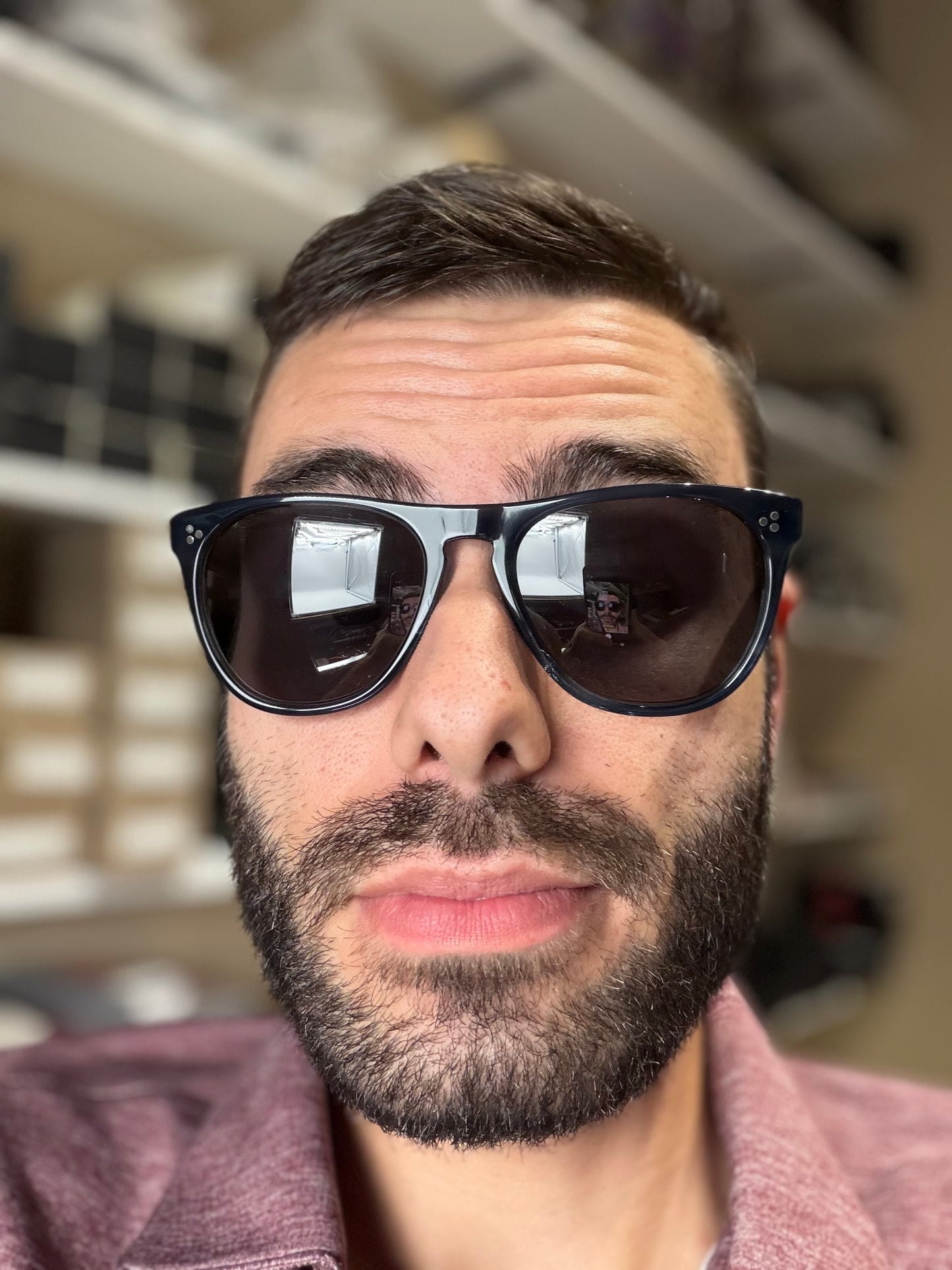 Oliver Peoples Daddy B 55mm Indigo Havana / Gray Polarized OV 5091 SM 1662/81 Missing Box Italy