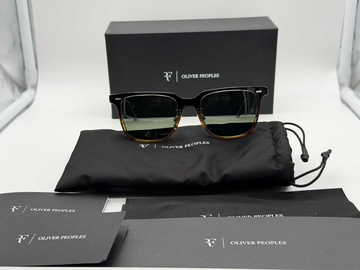 Oliver Peoples Mr. Federer II 52mm Cortado / G-15 Polarized OV 5592S 1329A Italy Open Box