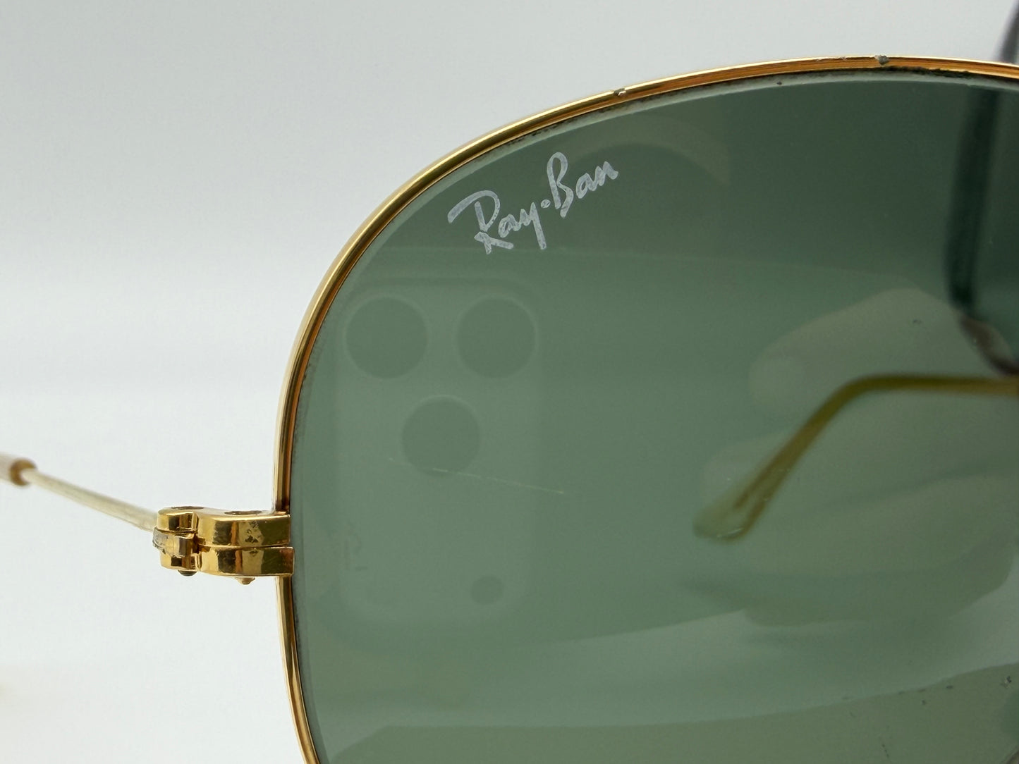 Ray-Ban Vintage Aviator B&L USA 58mm Gold G 15 none polar lens Preowend