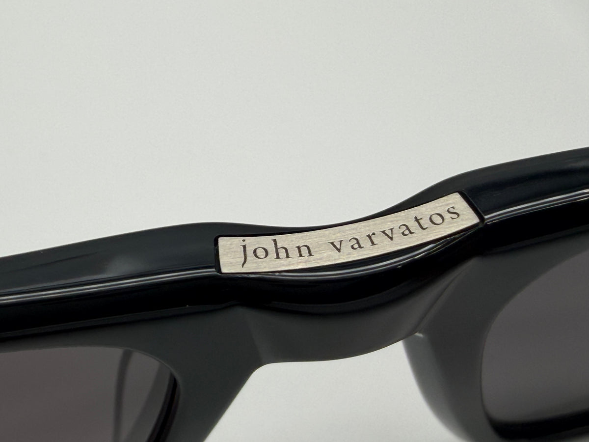 John Varvatos Sidney 55mm SJV 575 Black Transparent / Gray Japan NEW