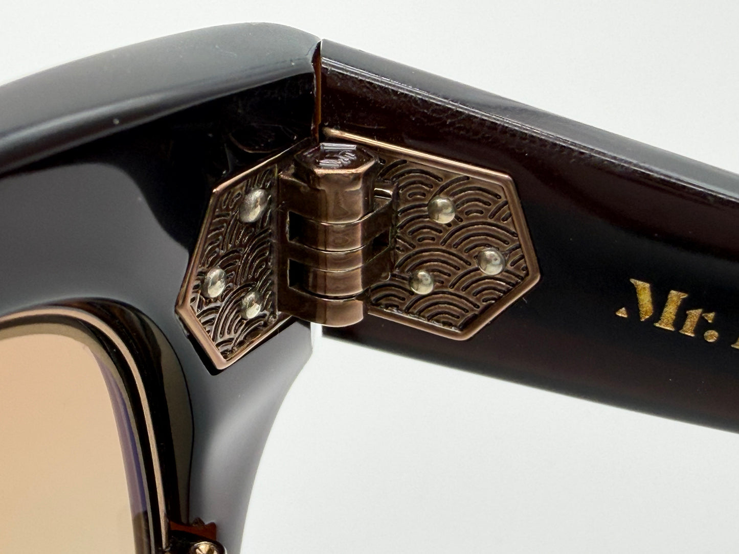 Mr. Leight GO S 48mm Chocolate Gold / Cognac Polarized Japan NEW